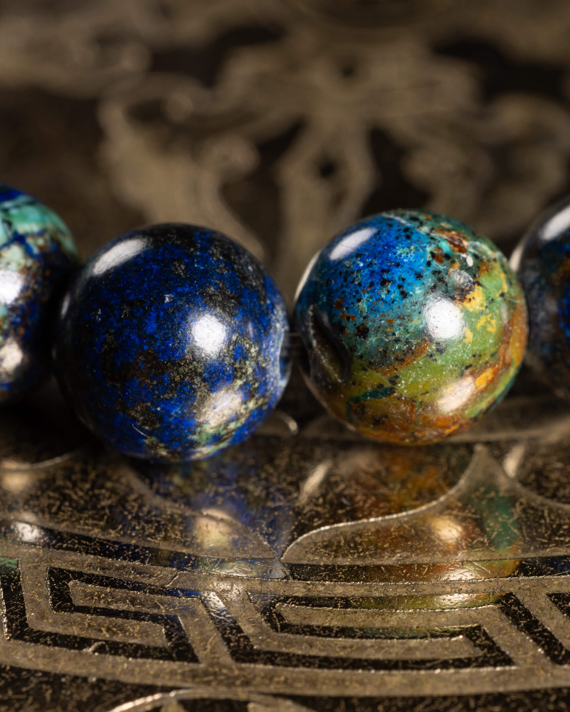 Pulsera de Crisocola 💚🗣️🦚 (8 mm) Comunicación, Sabiduría y Compasión