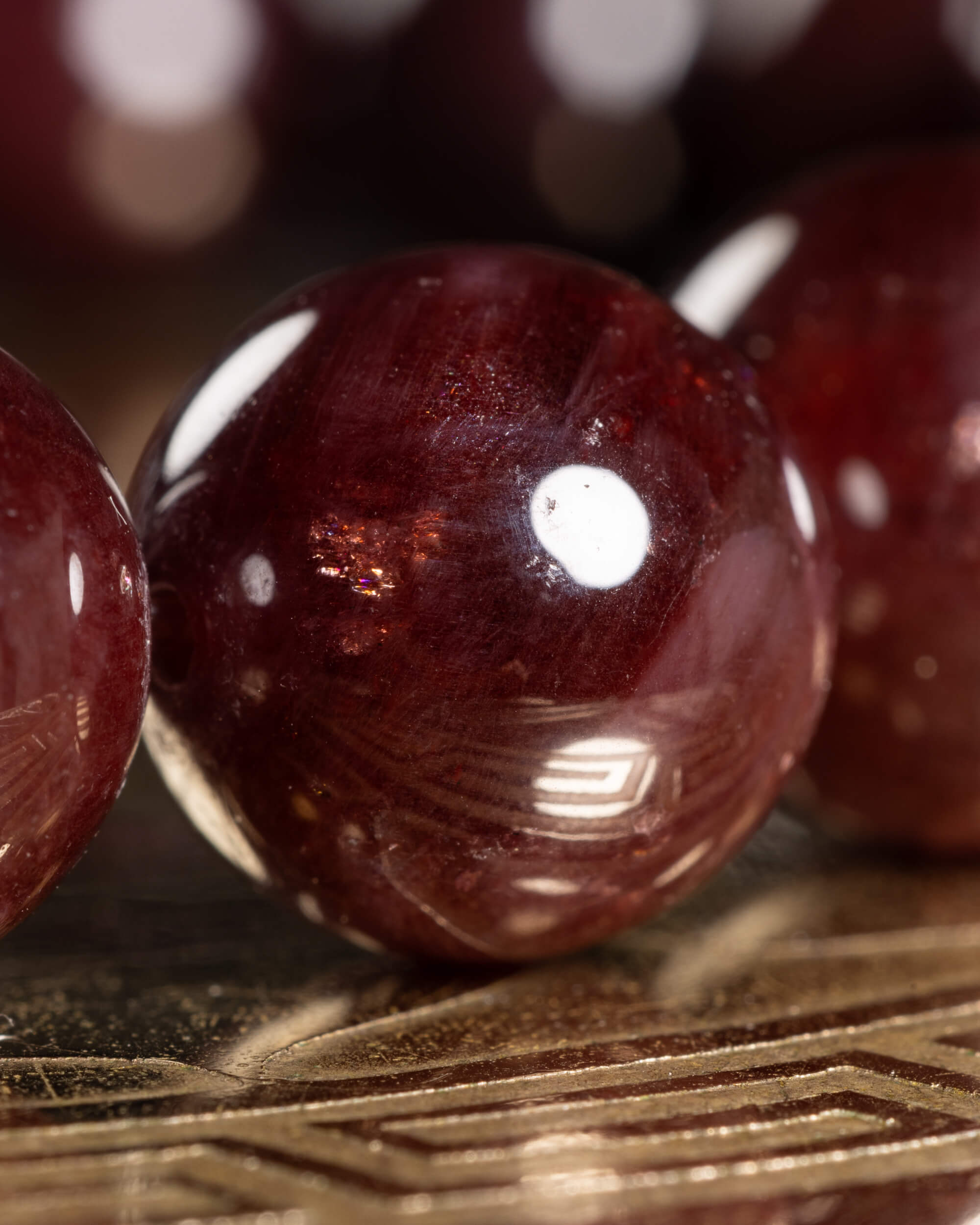 Pulsera de Granate Estrella 11 mm - Poder Calmo y Firmeza