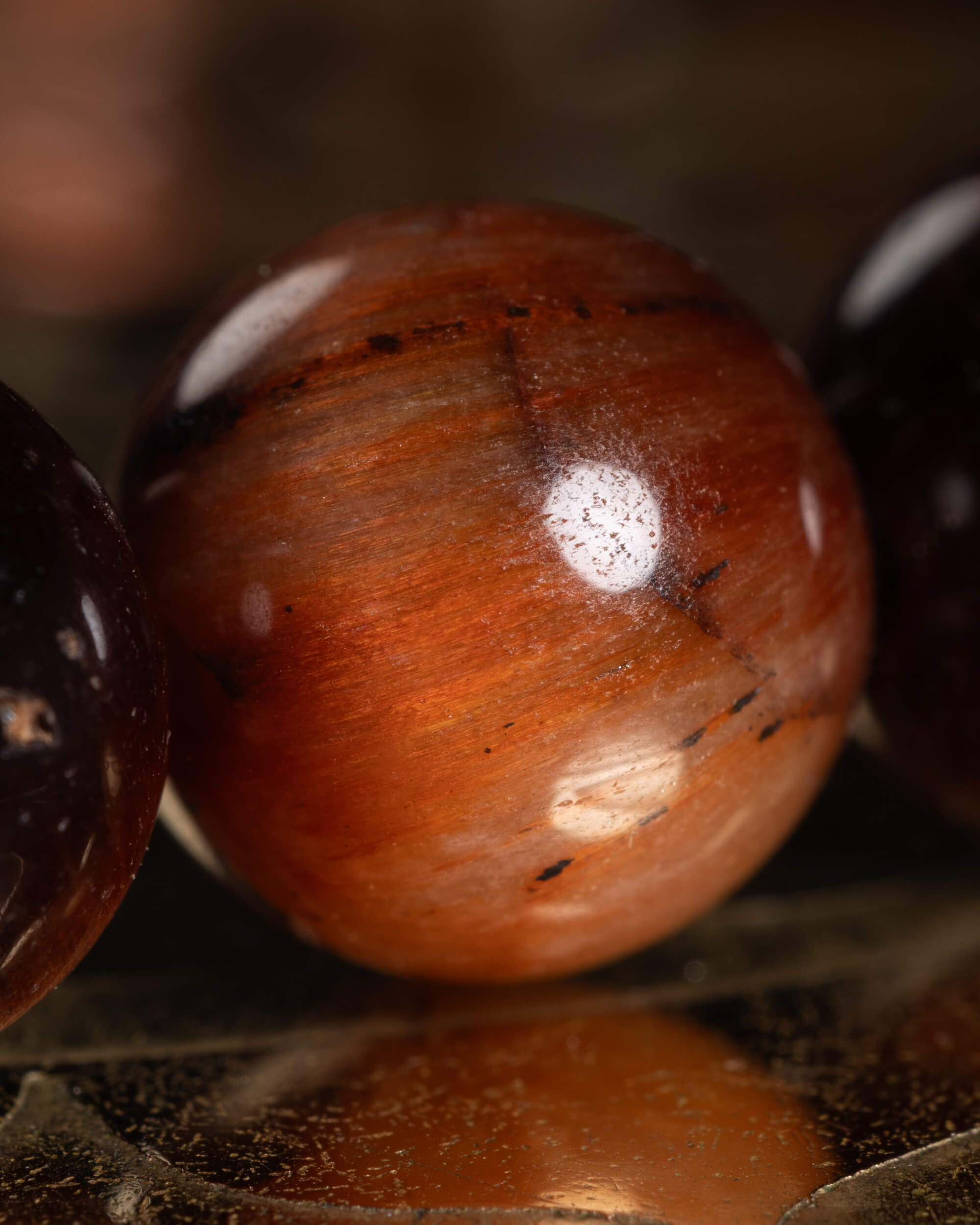 Pulsera de Ojo de Tigre Rojo 8 mm - Fuerza y Dirección