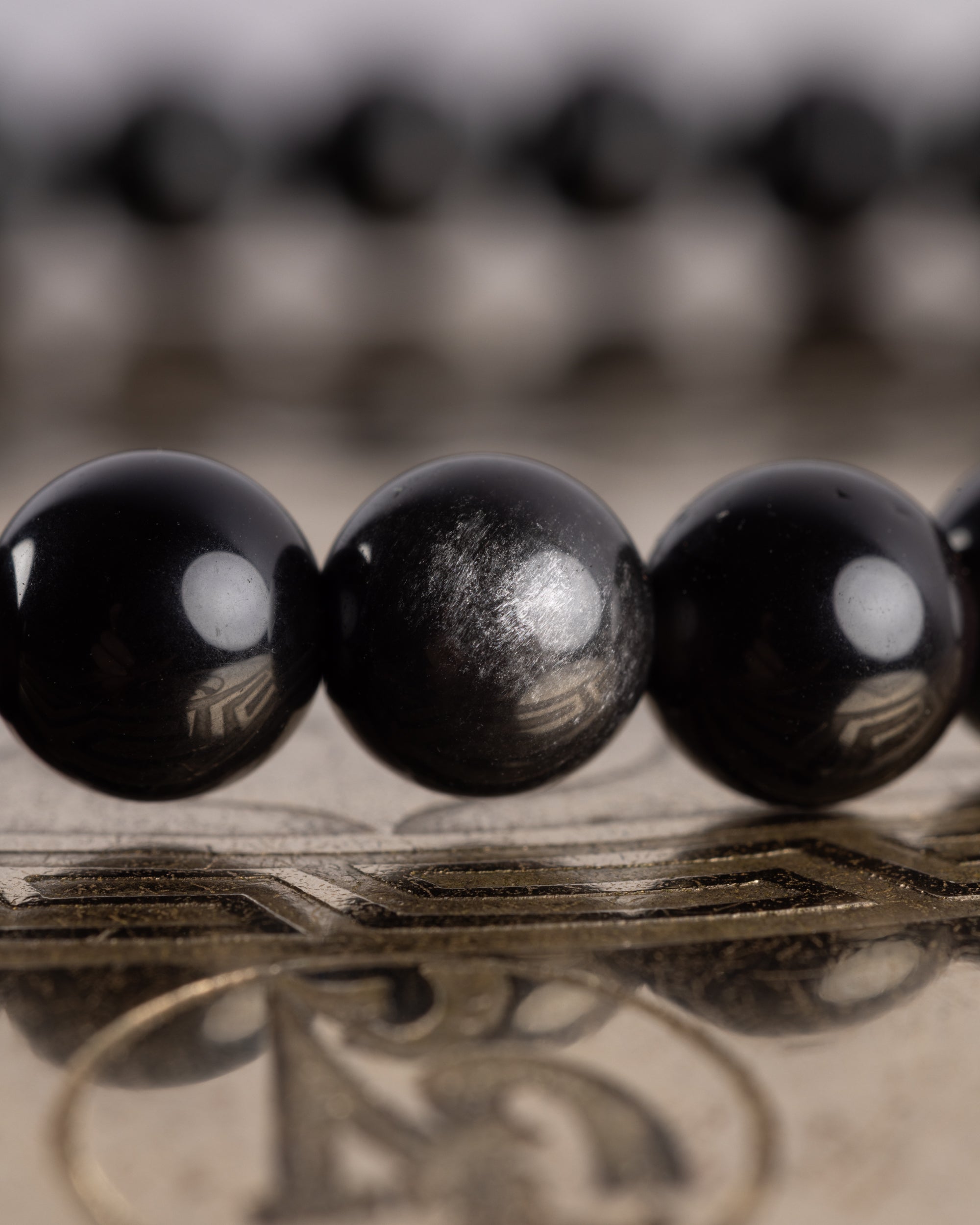 Pulsera de Obsidiana Arcoíris 6 mm - Protección Suave