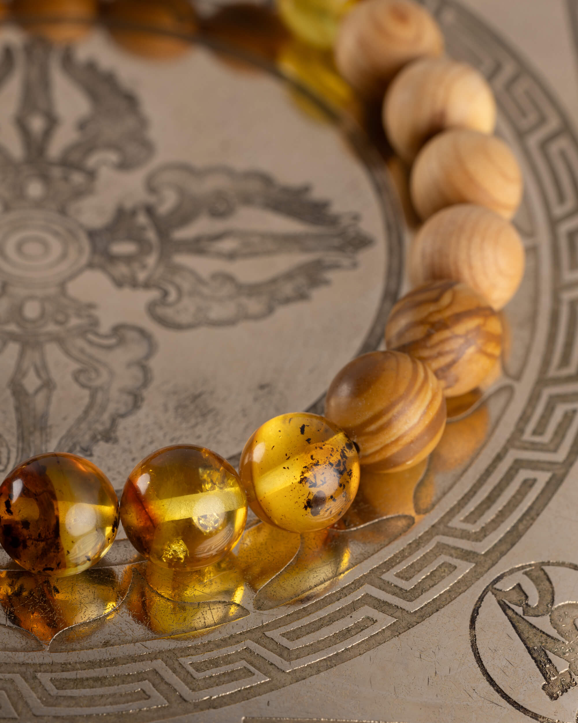 Pulsera Ra (Dios Solar) 8 mm - Hogar Sagrado y Presencia