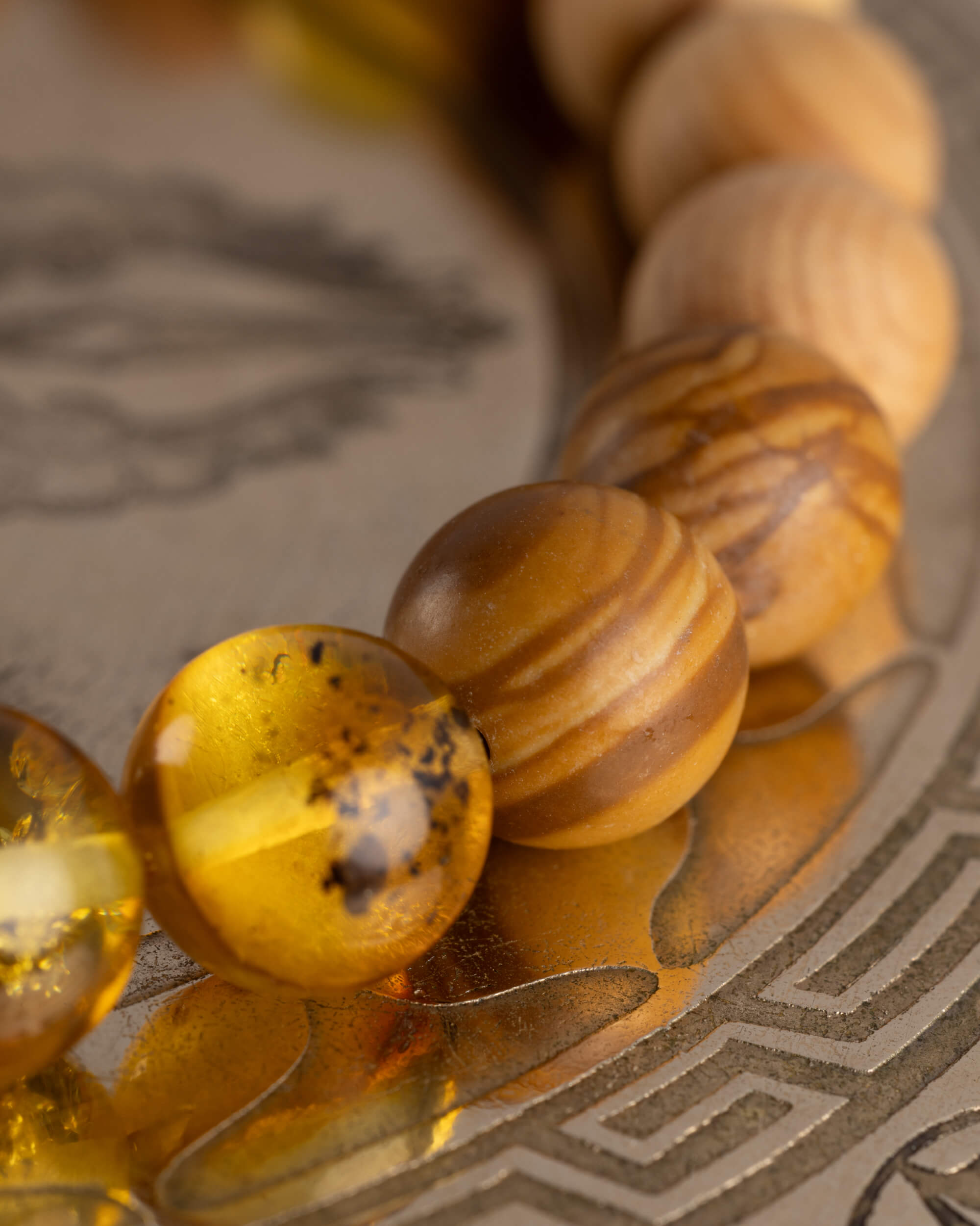 Pulsera Ra (Dios Solar) 8 mm - Hogar Sagrado y Presencia