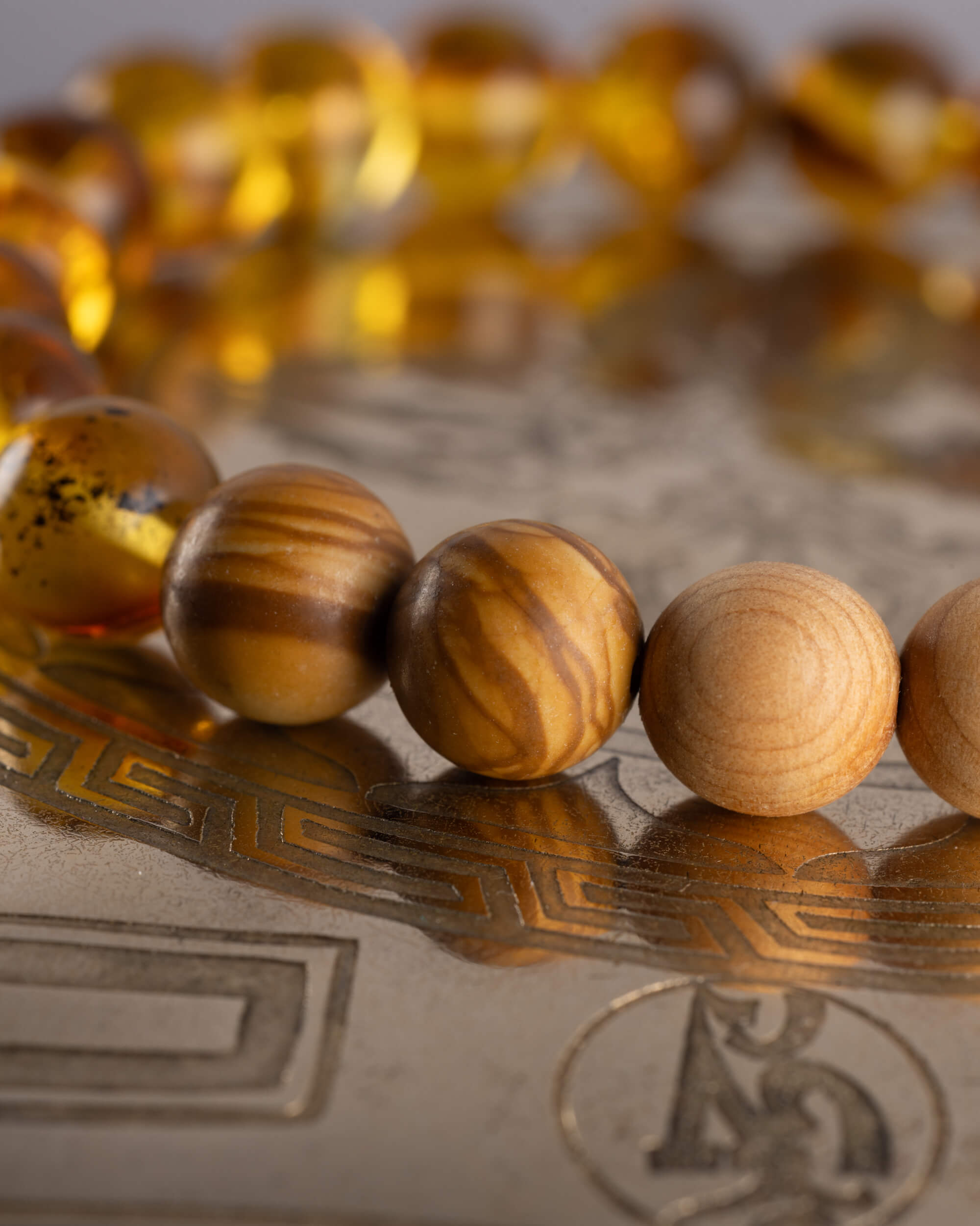 Pulsera Ra (Dios Solar) 8 mm - Hogar Sagrado y Presencia