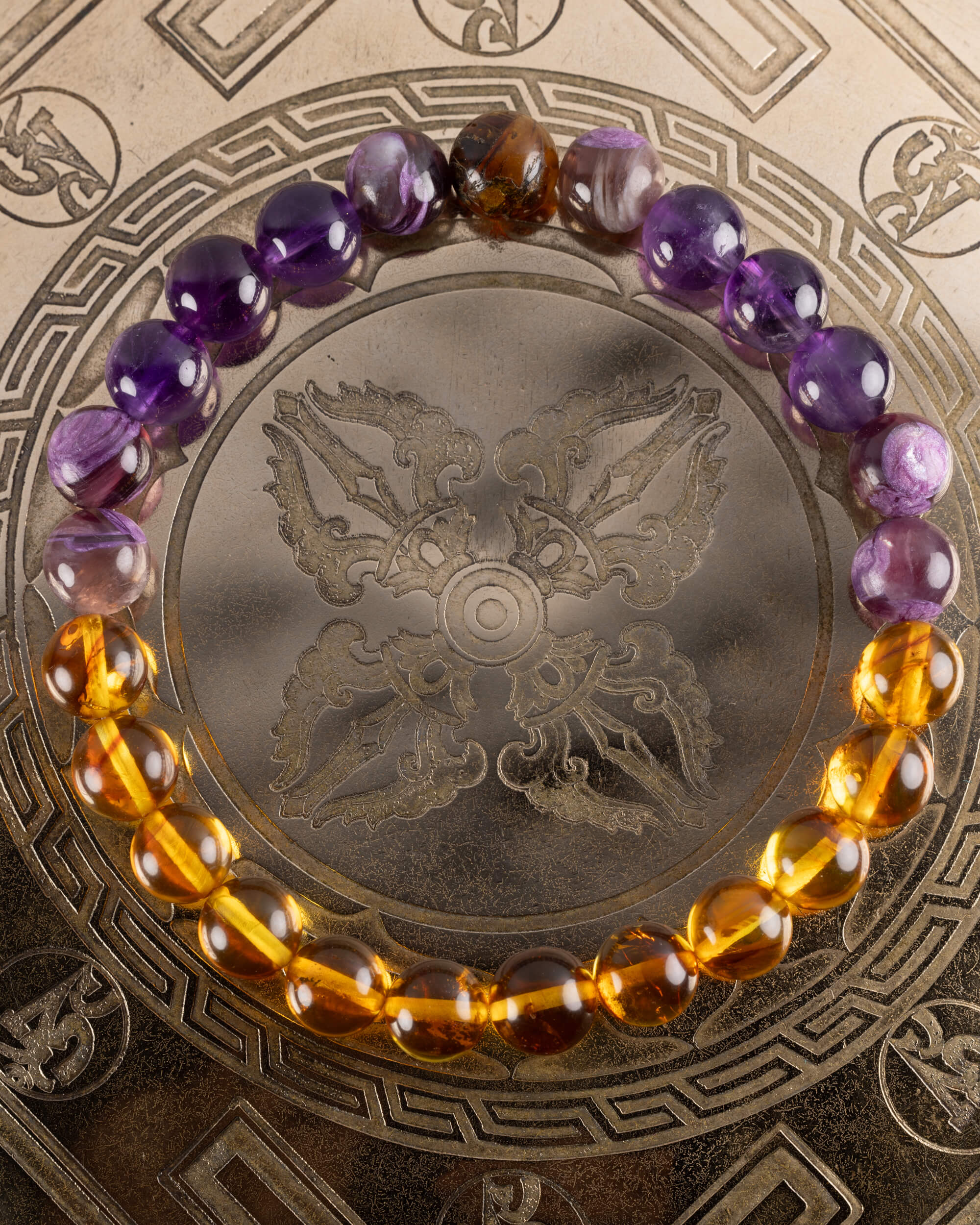 Pulsera Apolo (Dios Solar) 8 mm - Descanso Lúcido y Calma