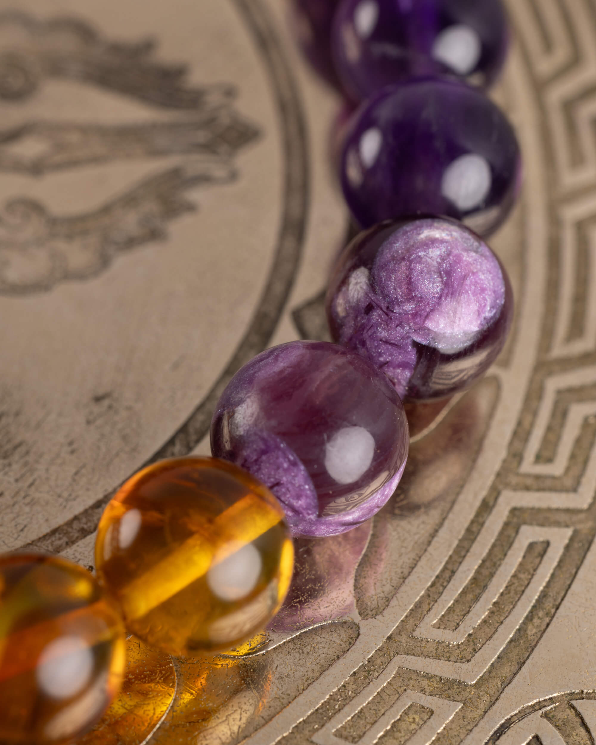 Pulsera Apolo (Dios Solar) 8 mm - Descanso Lúcido y Calma