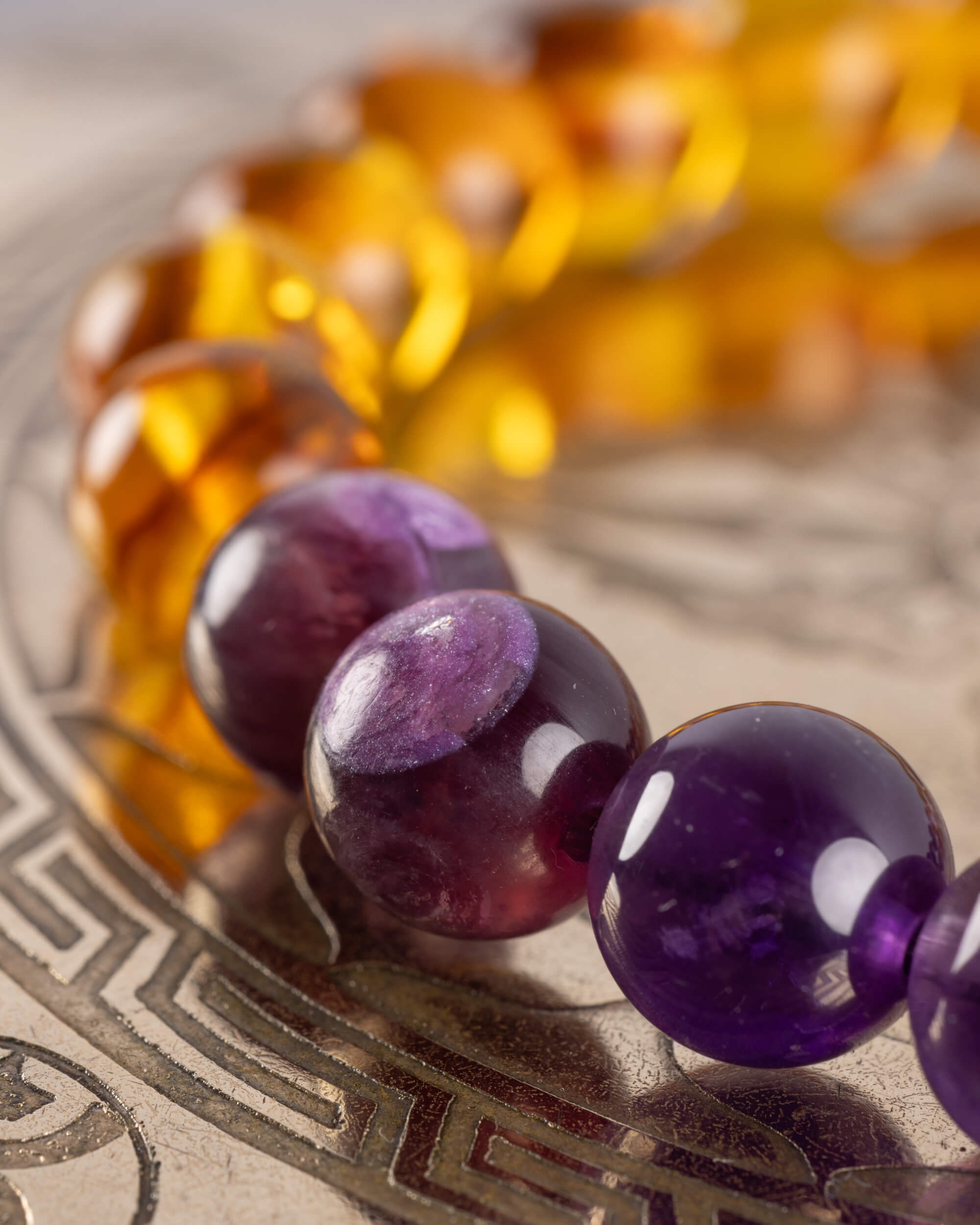 Pulsera Apolo (Dios Solar) 8 mm - Descanso Lúcido y Calma