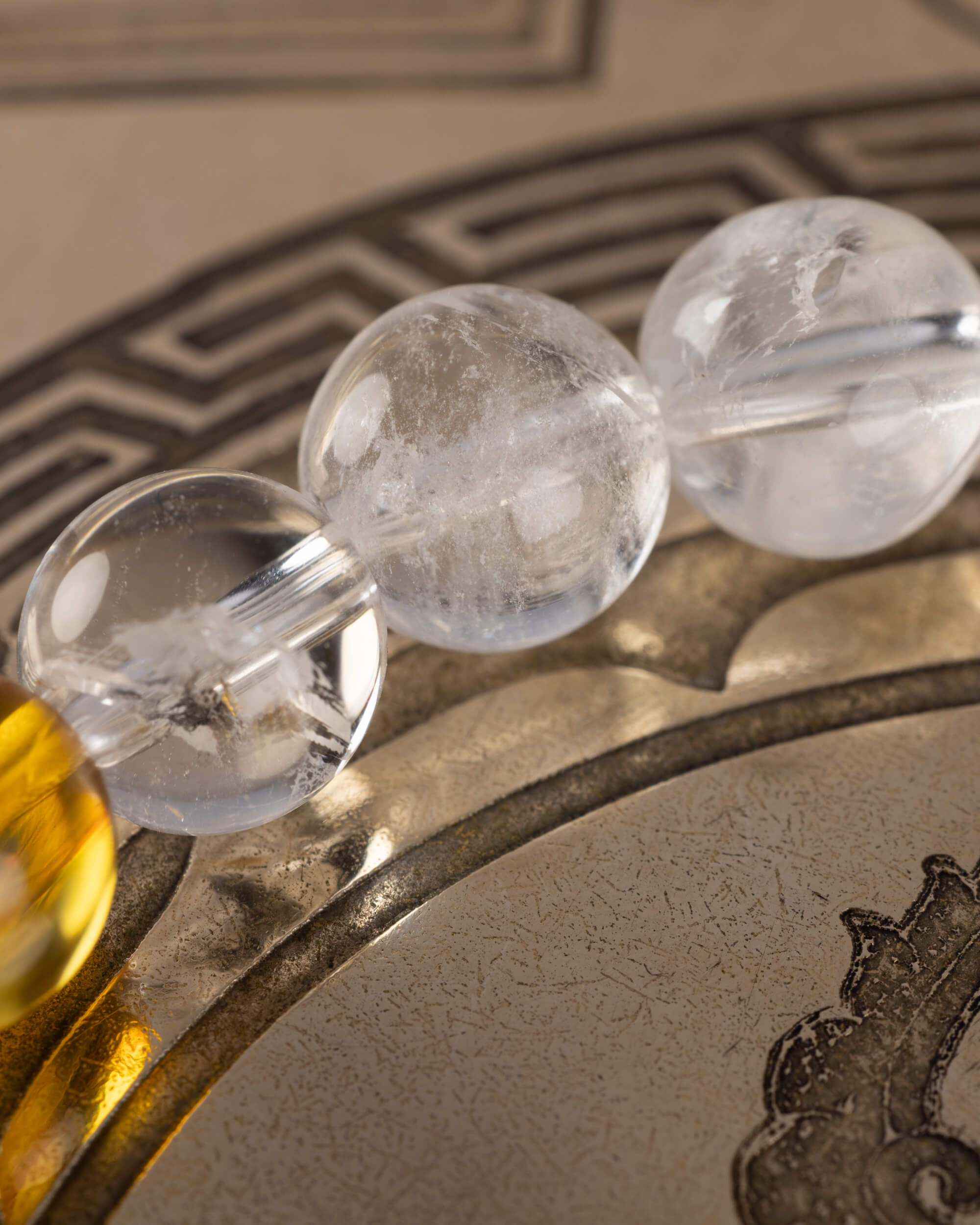 Pulsera Arinna (Diosa Solar) 8 mm - Luz Cíclica y Claridad