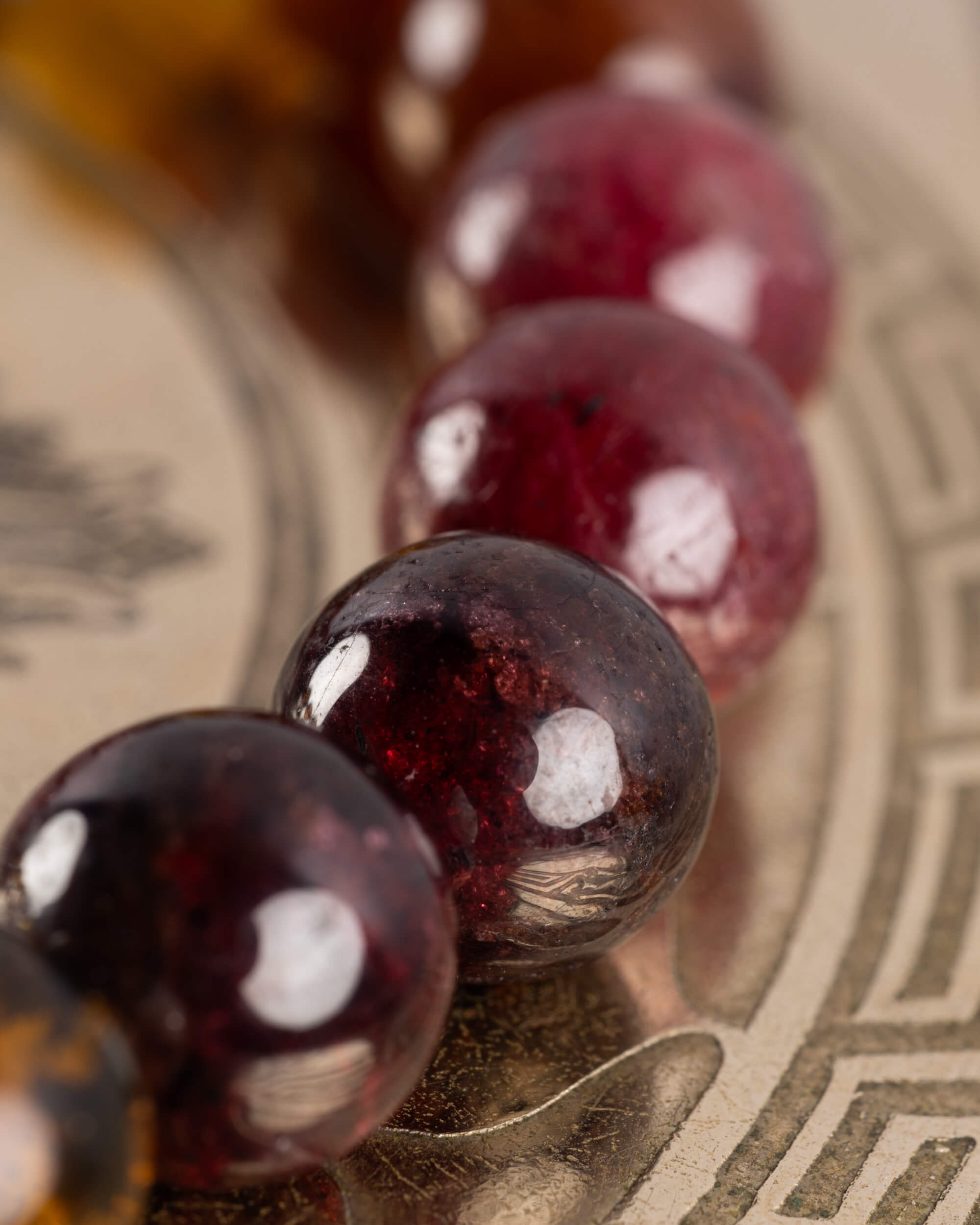 Pulsera Inti (Dios Solar) 8 mm - Fuerza, Deseo y Gozo