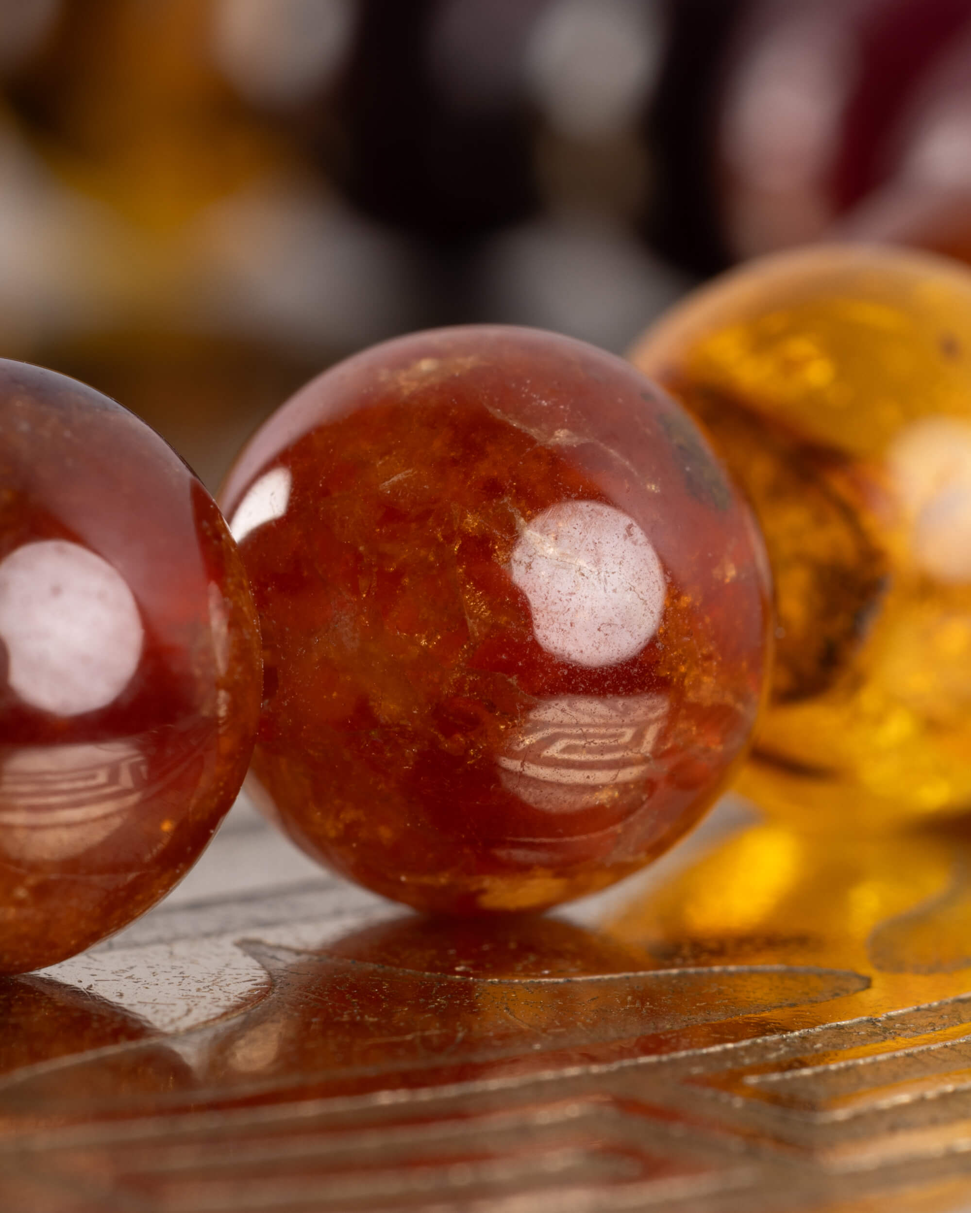 Pulsera Inti (Dios Solar) 8 mm - Fuerza, Deseo y Gozo