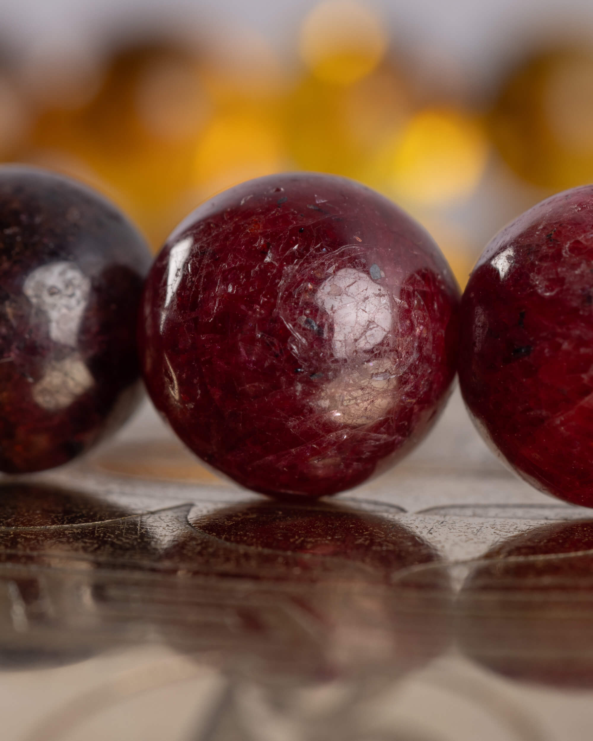 Pulsera Inti (Dios Solar) 8 mm - Fuerza, Deseo y Gozo