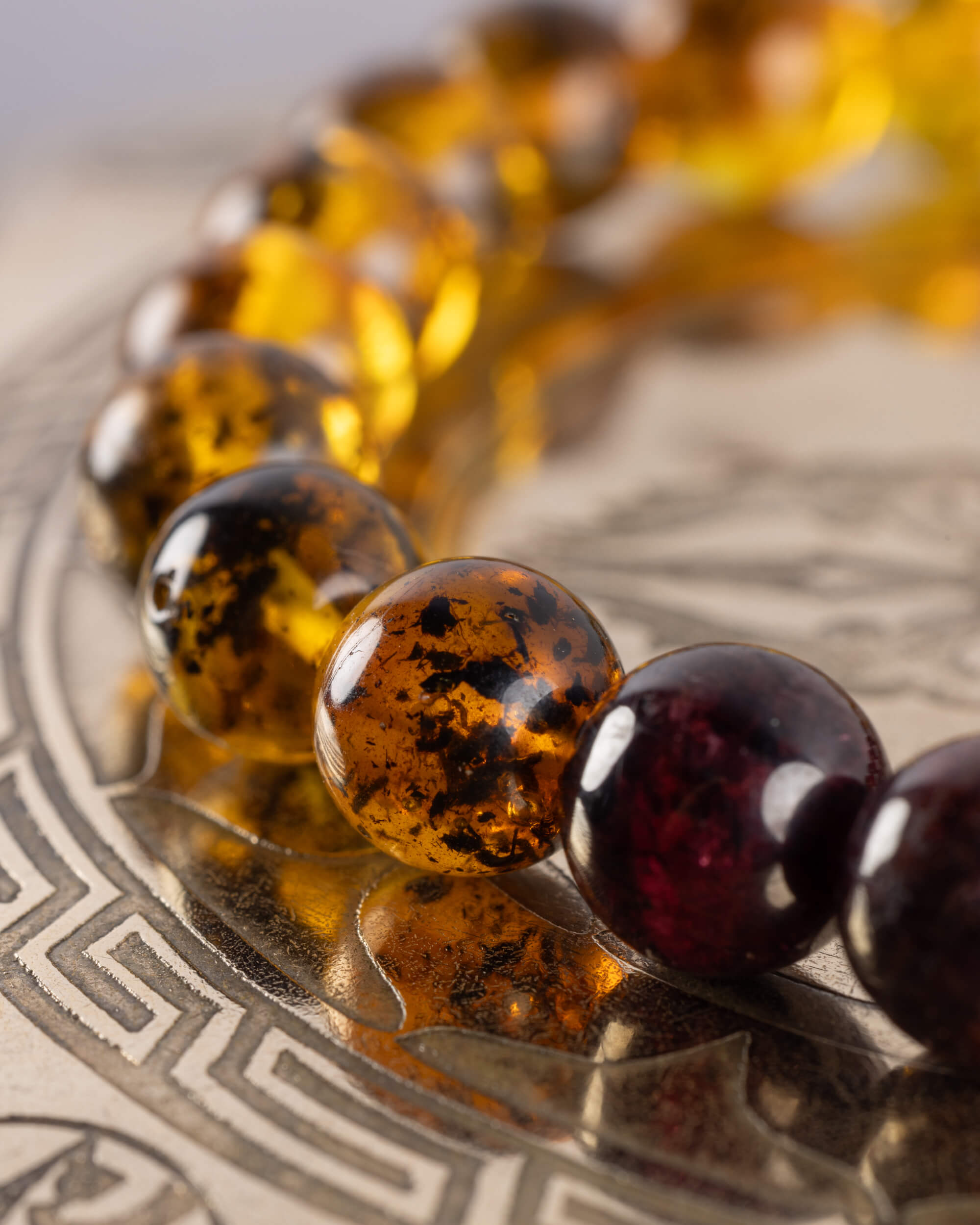 Pulsera Inti (Dios Solar) 8 mm - Fuerza, Deseo y Gozo