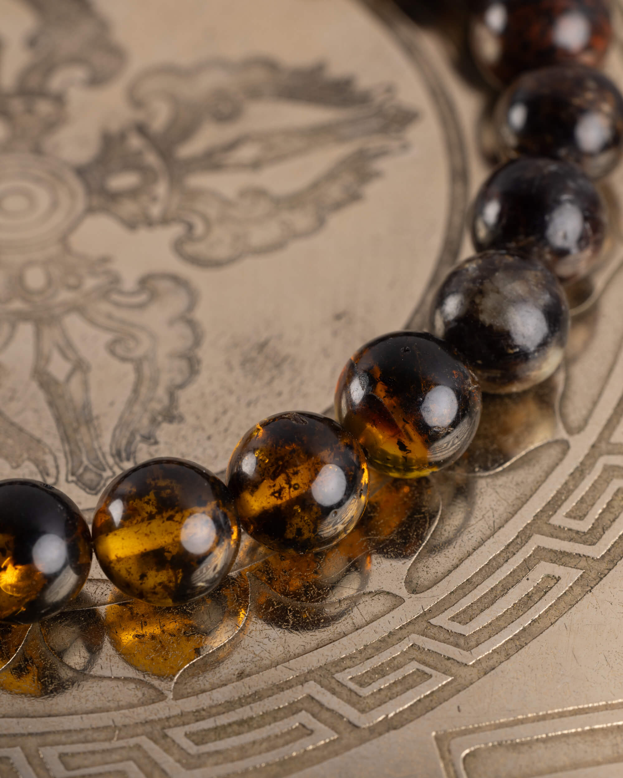 Pulsera Kinich Ahau (Dios Solar) 8 mm - Fuerza y Claridad Serena