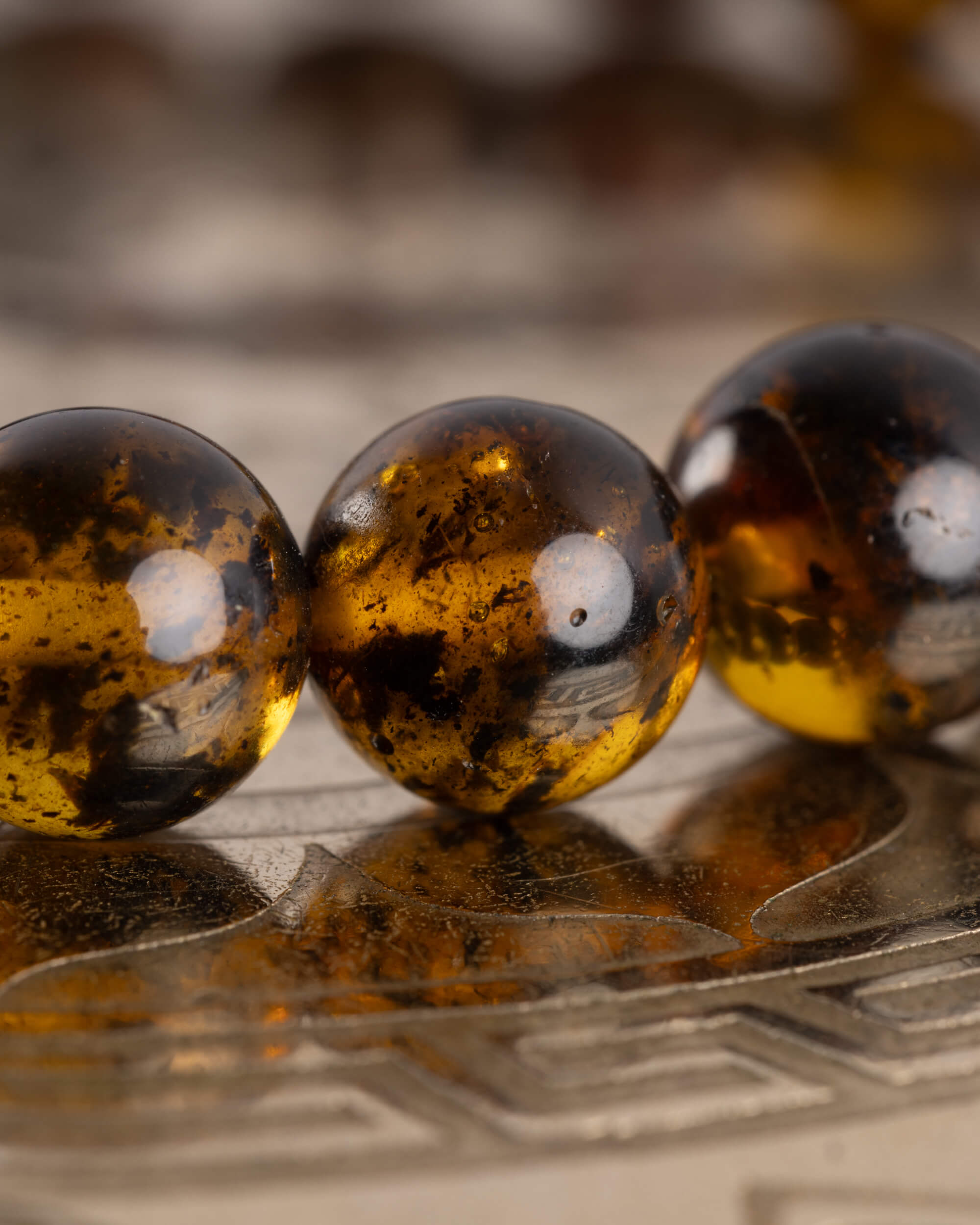 Pulsera Kinich Ahau (Dios Solar) 8 mm - Fuerza y Claridad Serena