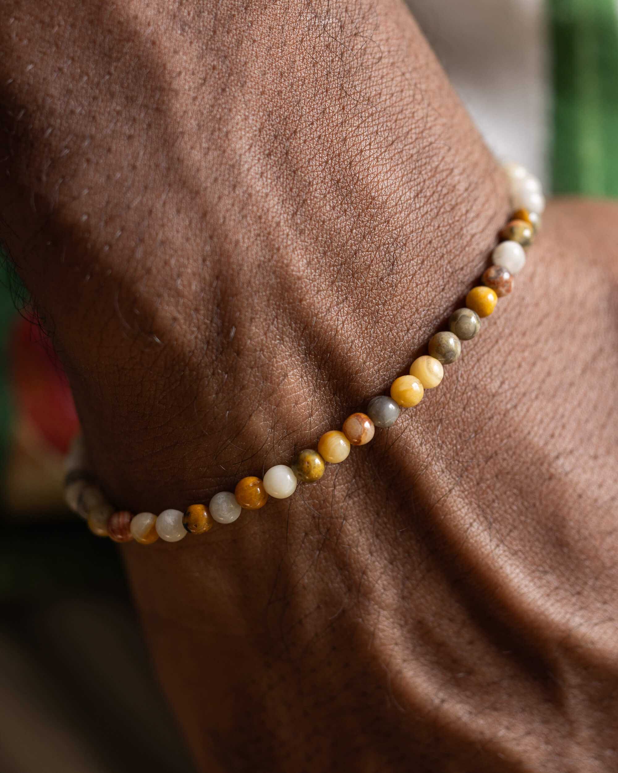 Pulsera de Ágata Crazy Lace (Mexicana) 4 mm - Alegría y Ligereza Sutil