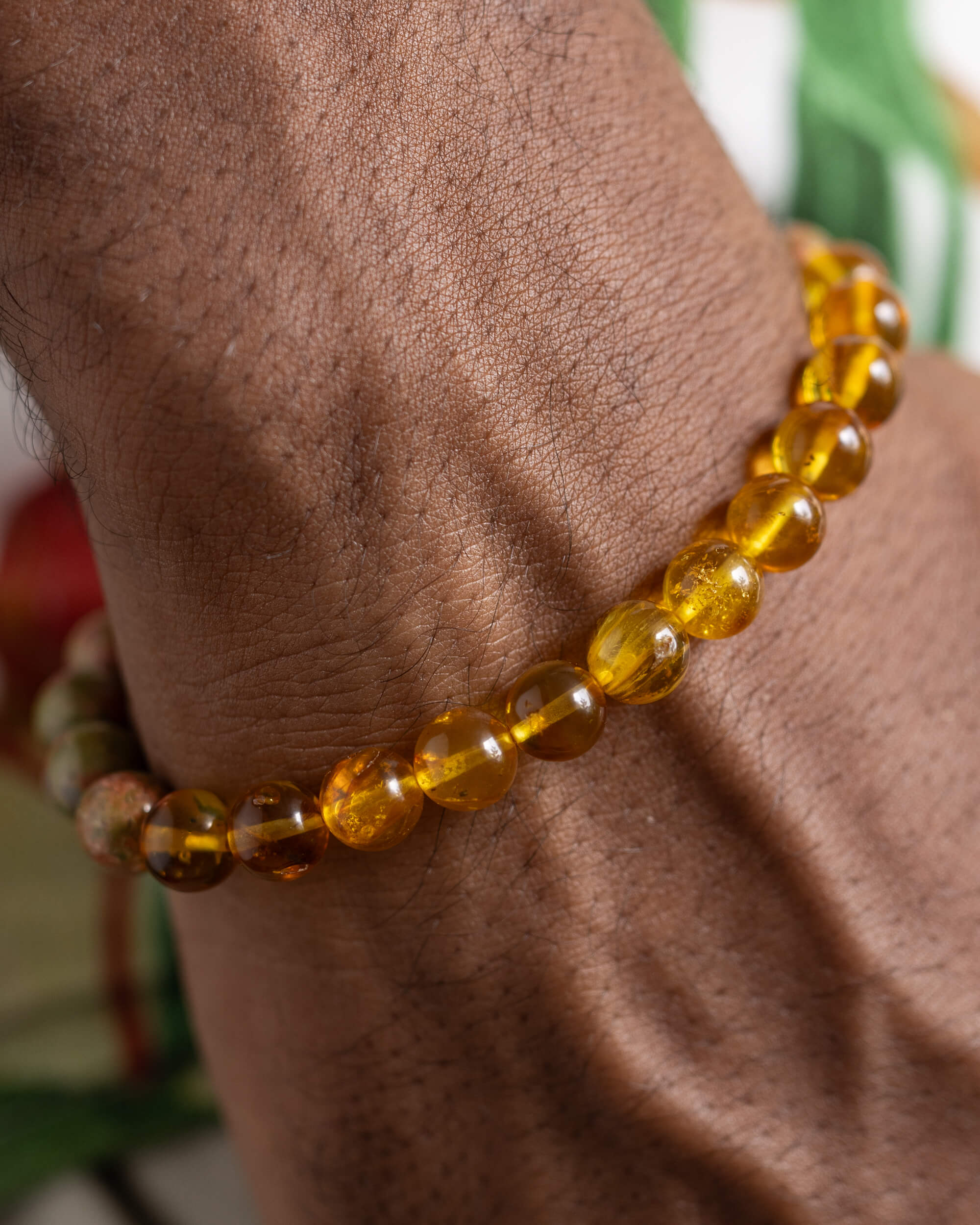 Pulsera Dazbog (Dios Solar) 8 mm - Amor Arraigado y Sanación