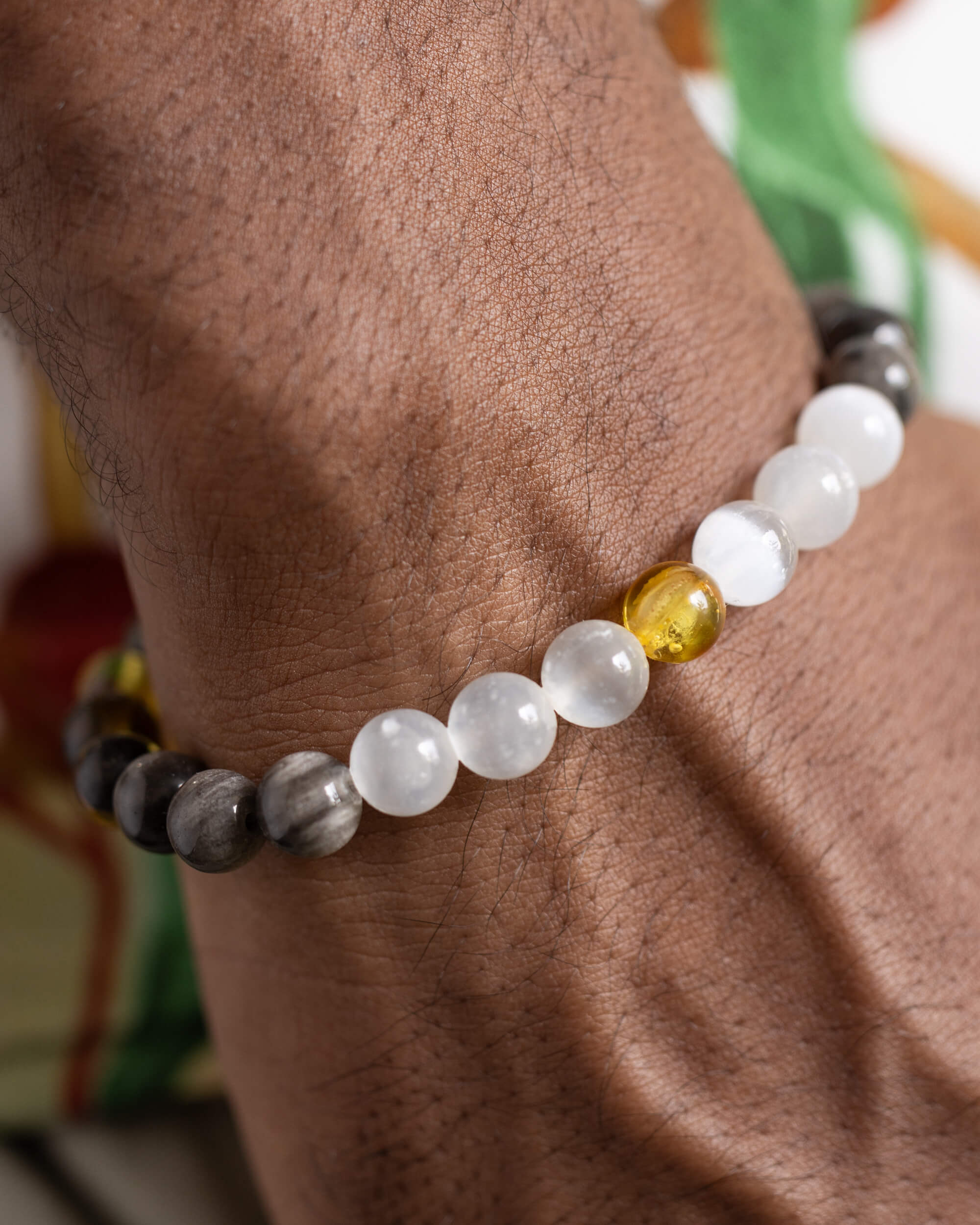 Pulsera Amaterasu (Diosa Solar) 8 mm - Luz Discernida y Protección