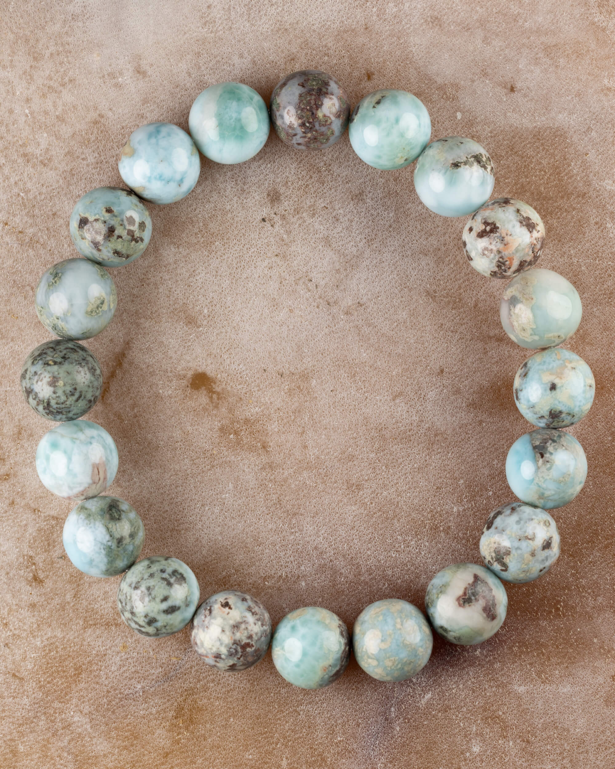 Pulsera de Larimar (10 mm)