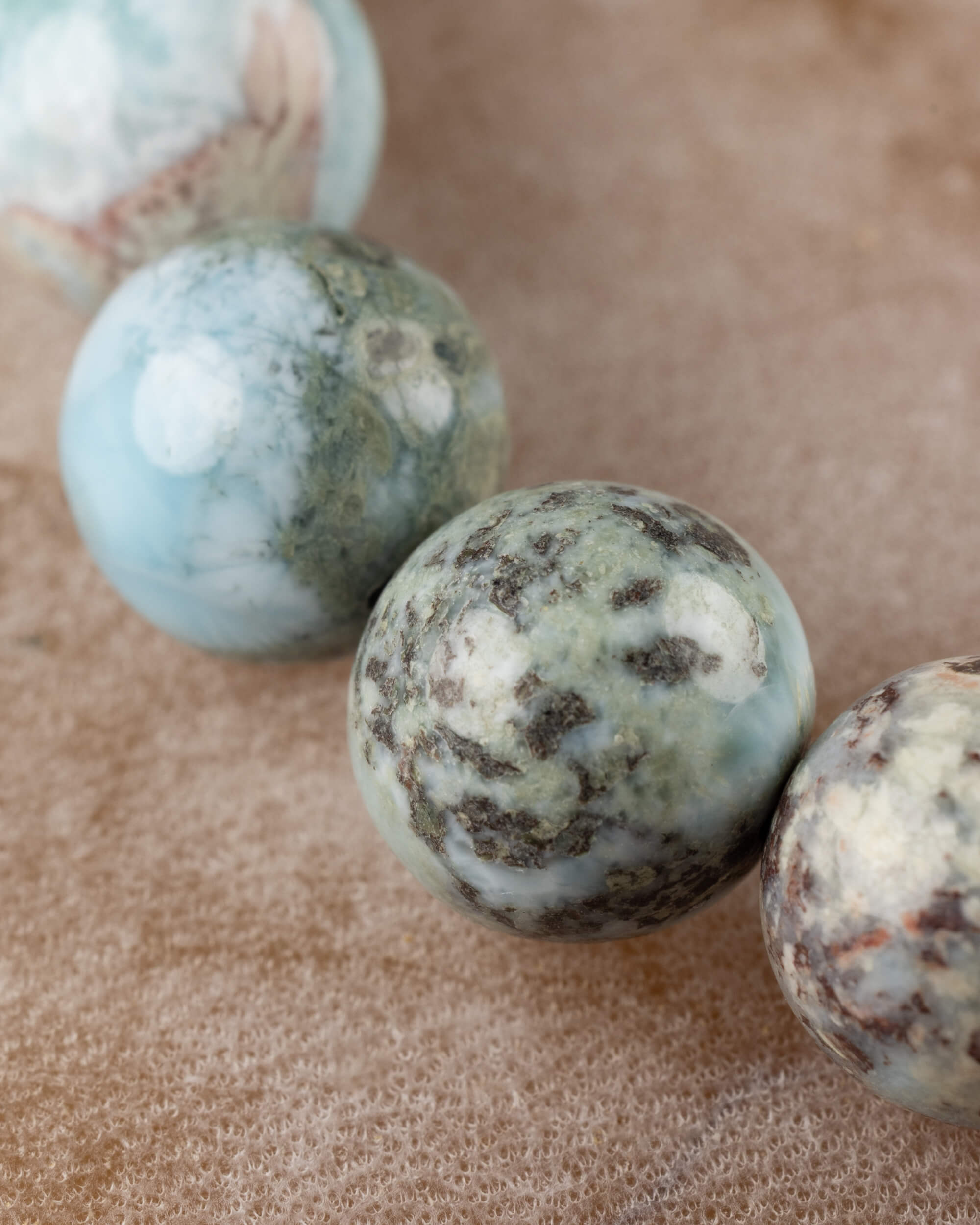 Pulsera de Larimar (10 mm)