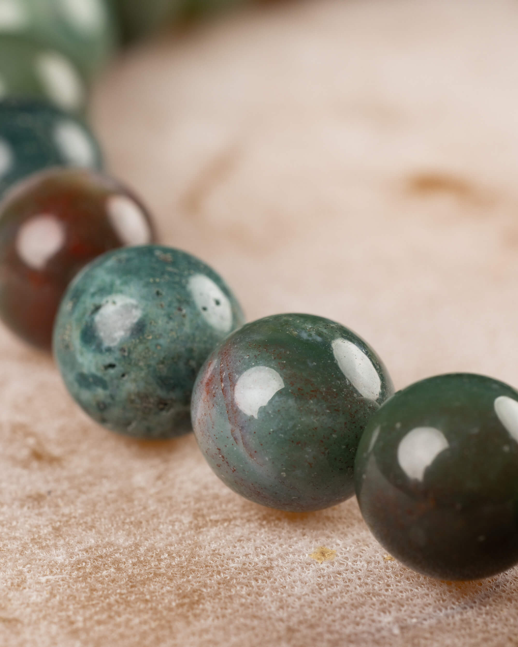 Pulsera de Ágata Musgosa (8 mm)