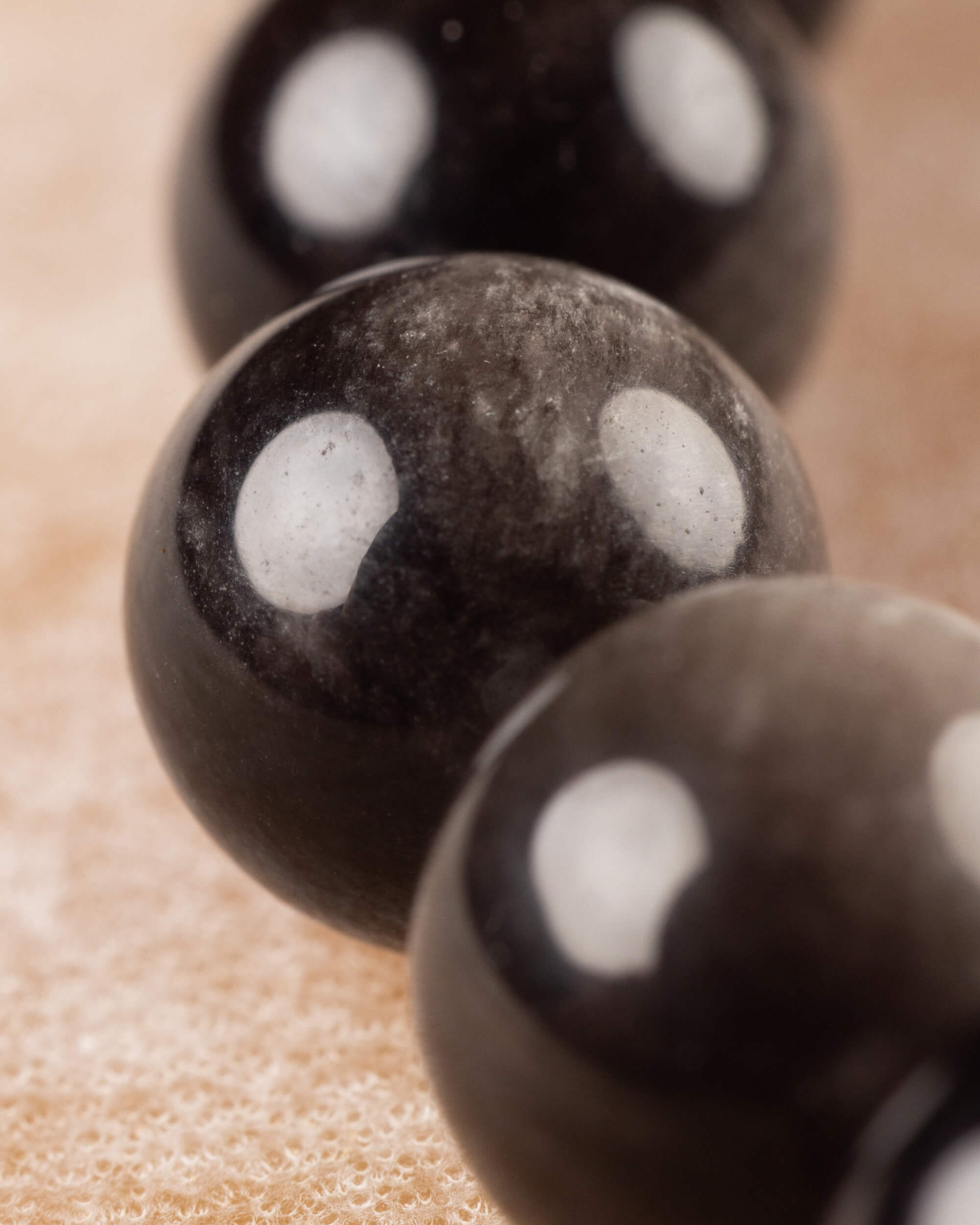 Pulsera de Obsidiana Plateada 8 mm - Visión Clara y Verdad