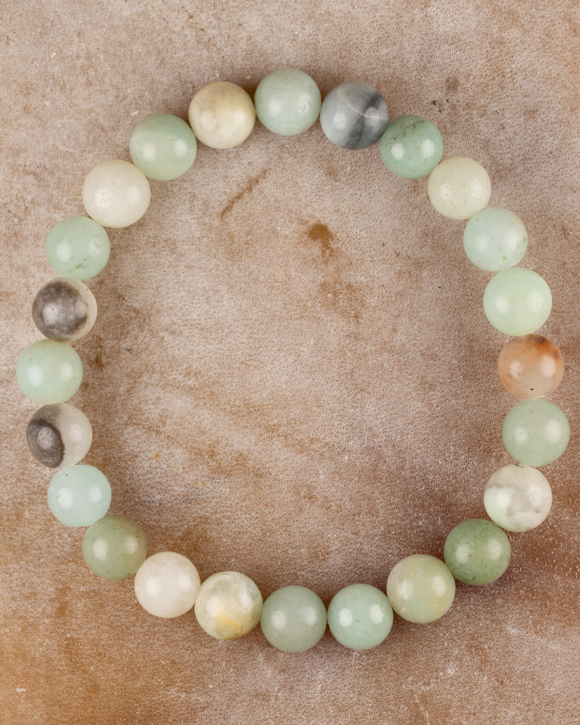 Pulsera de Amazonita 8 mm - Comunicación Honesta