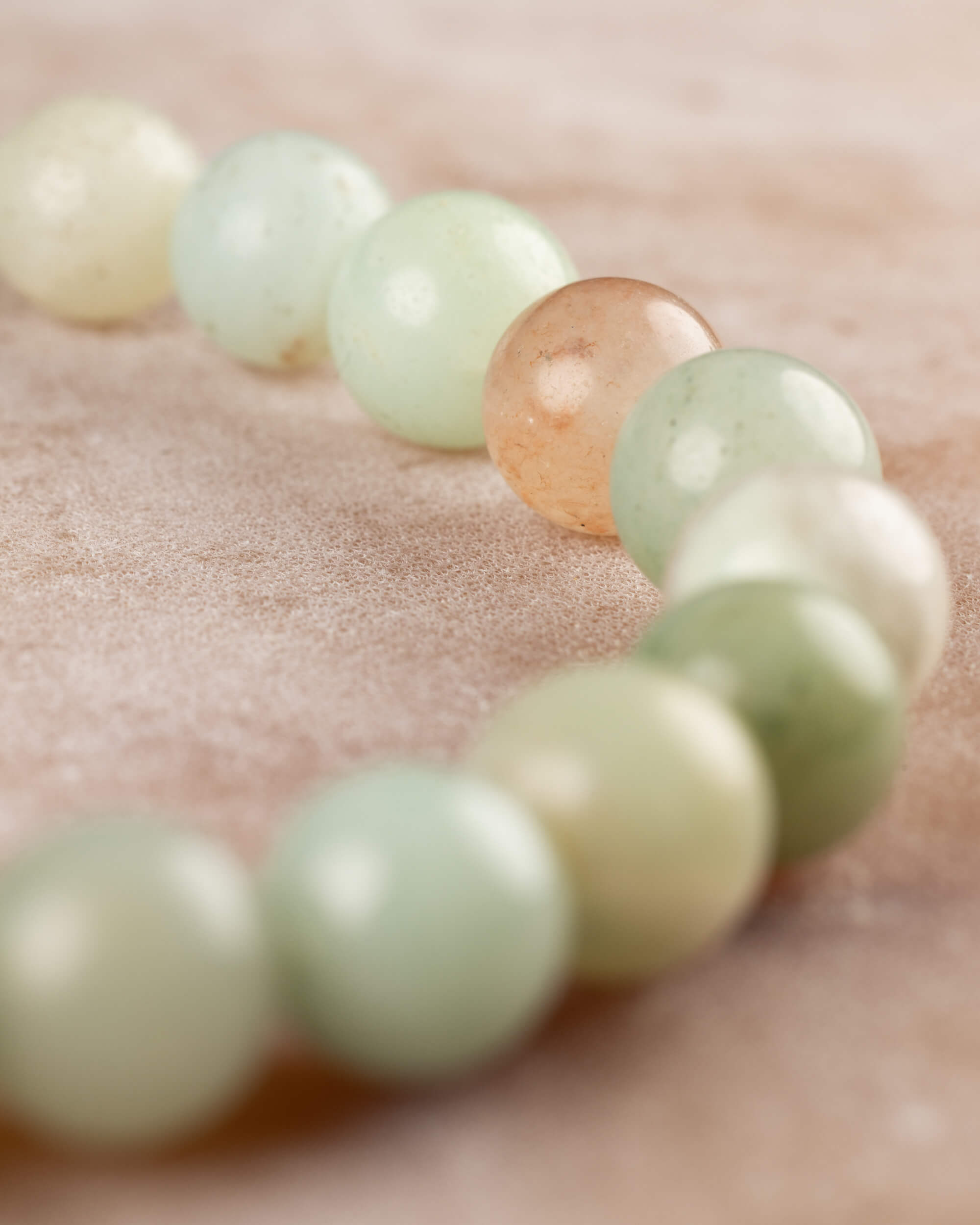 Pulsera de Amazonita 8 mm - Comunicación Honesta