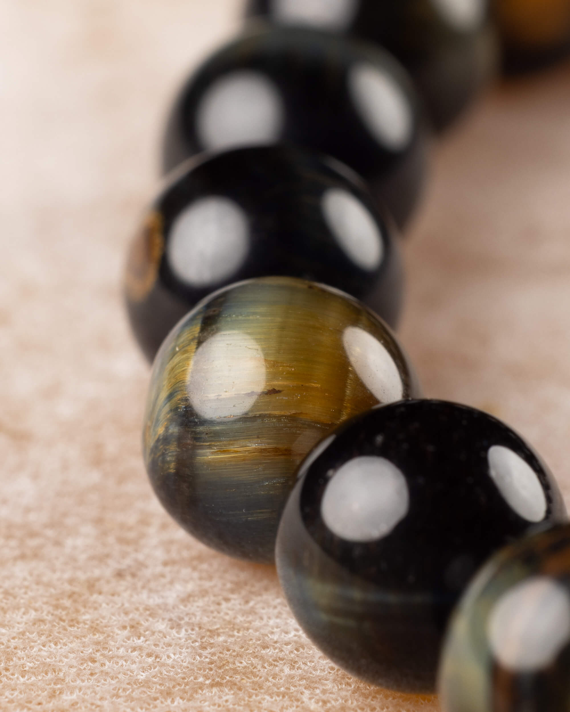 Pulsera de Ojo de Tigre Bicolor 8 mm - Protección y Equilibrio