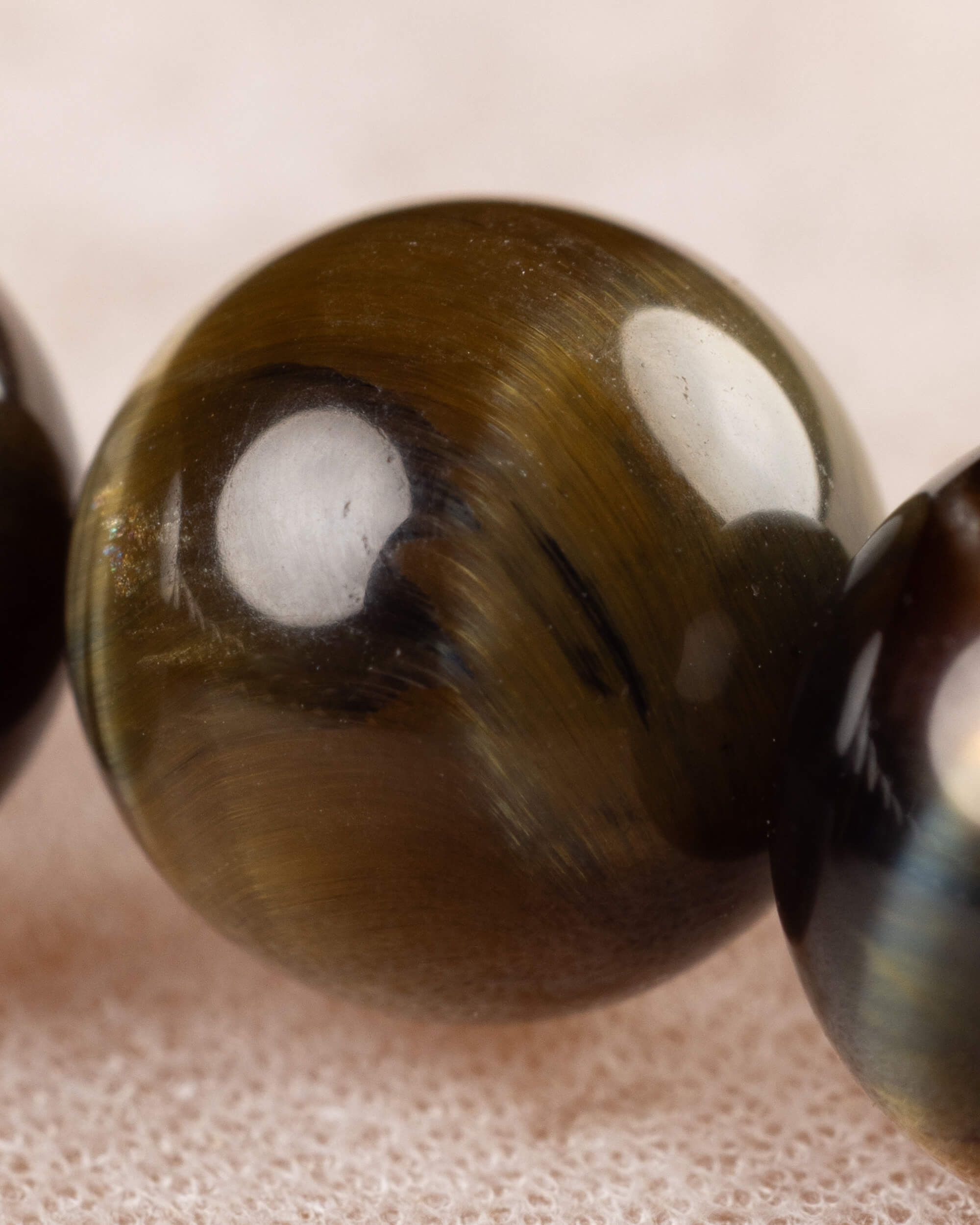 Pulsera de Ojo de Tigre Bicolor 8 mm - Protección y Equilibrio