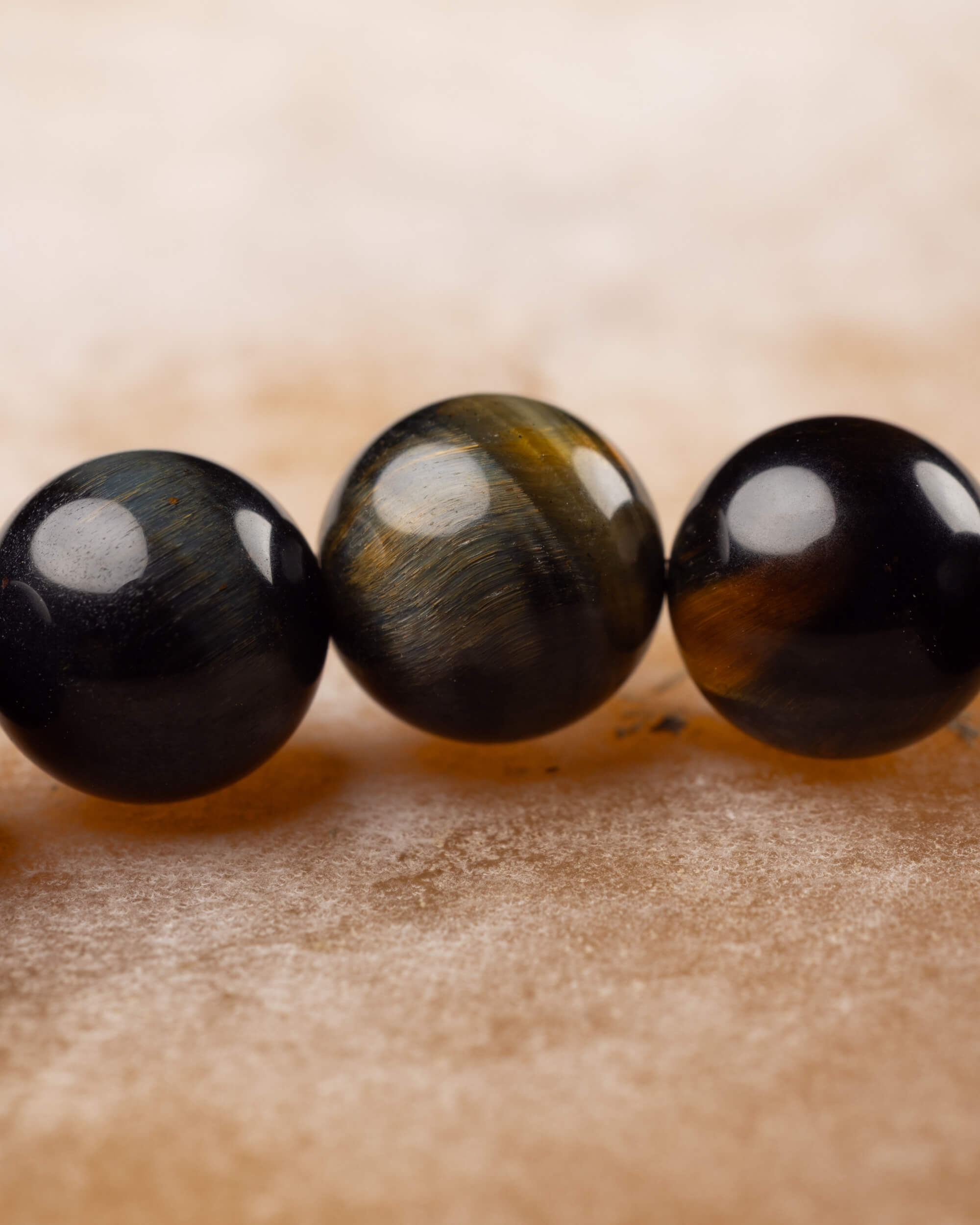 Pulsera de Ojo de Tigre Bicolor 8 mm - Protección y Equilibrio