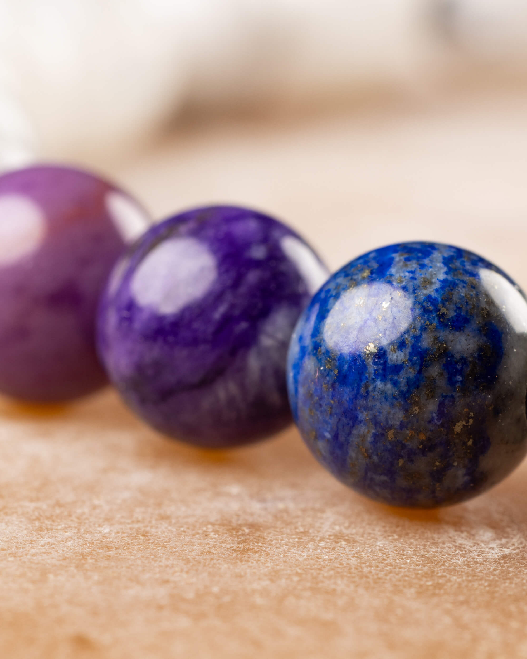 Pulsera 7 Chakras y Piedra Luna 8 mm - Integración y Equilibrio Lunar