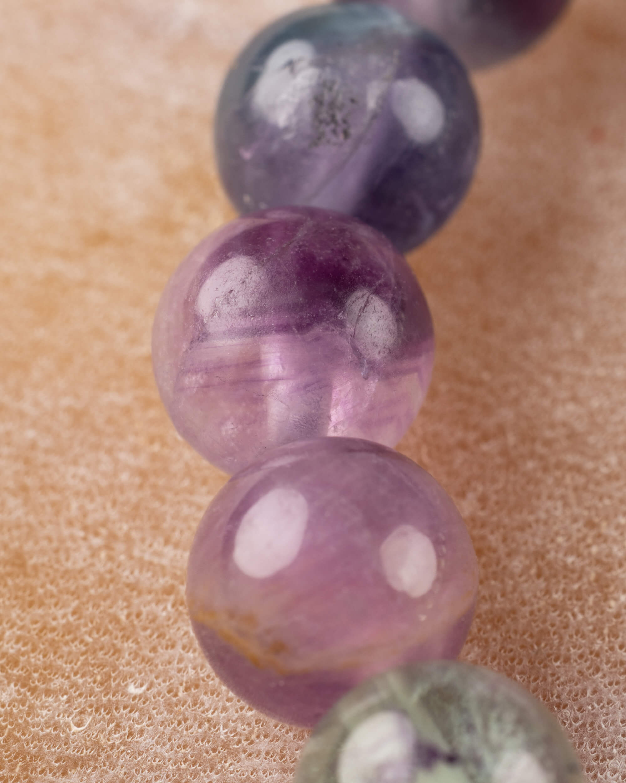 Pulsera de Fluorita 8 mm - Orden y Estructura Mental (Degradado)