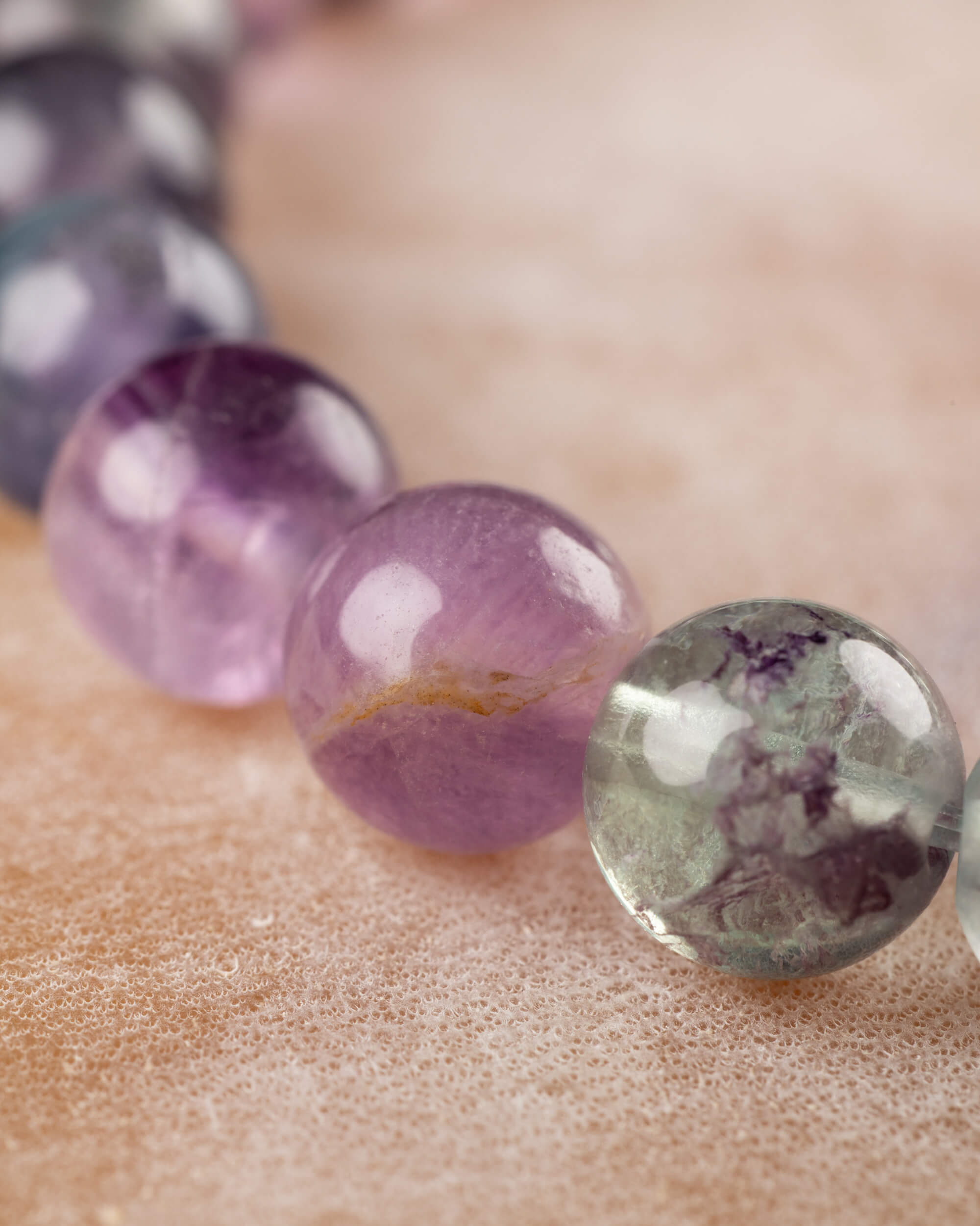 Pulsera de Fluorita 8 mm - Orden y Estructura Mental (Degradado)