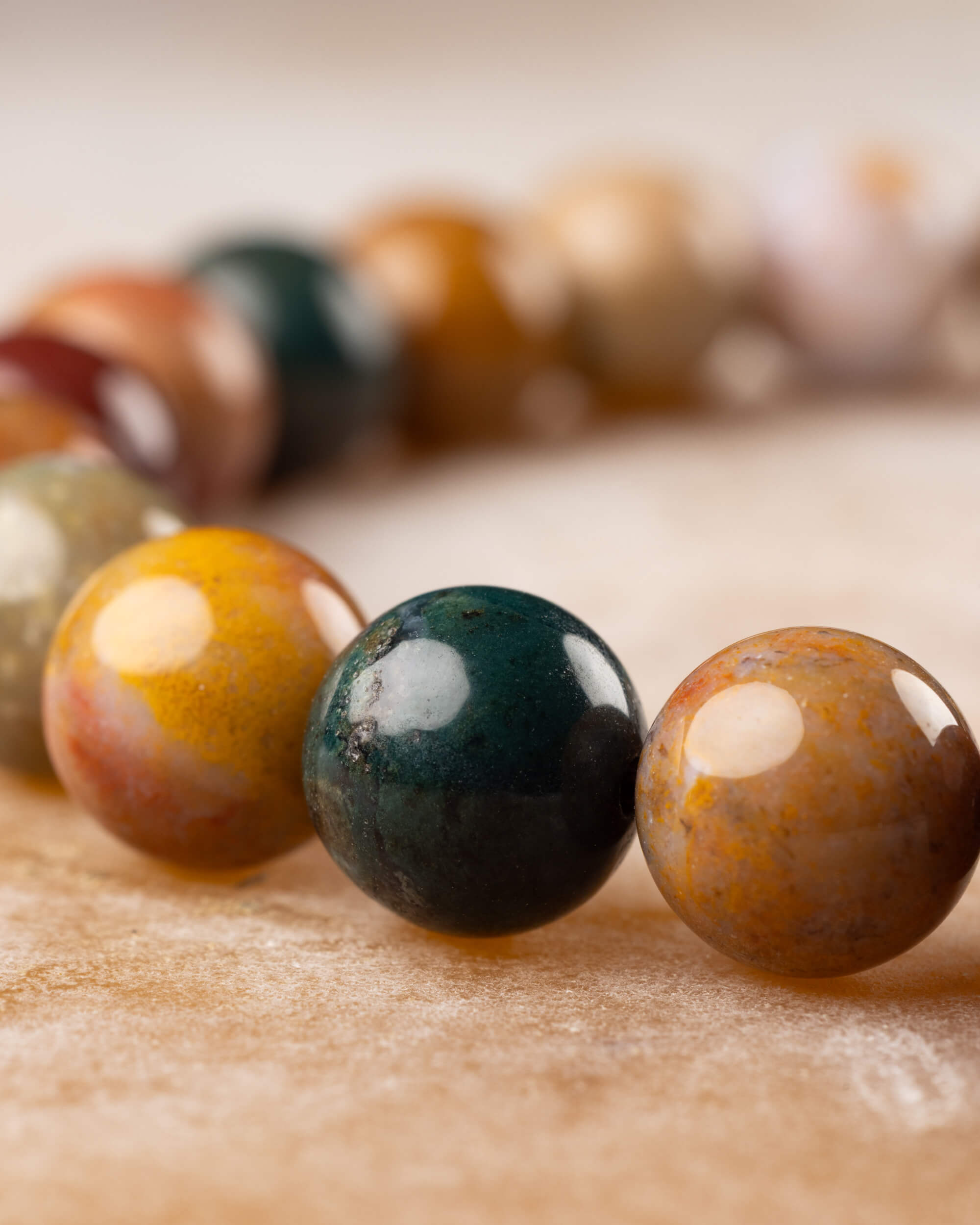 Pulsera de Jaspe Oceánico (8 mm)