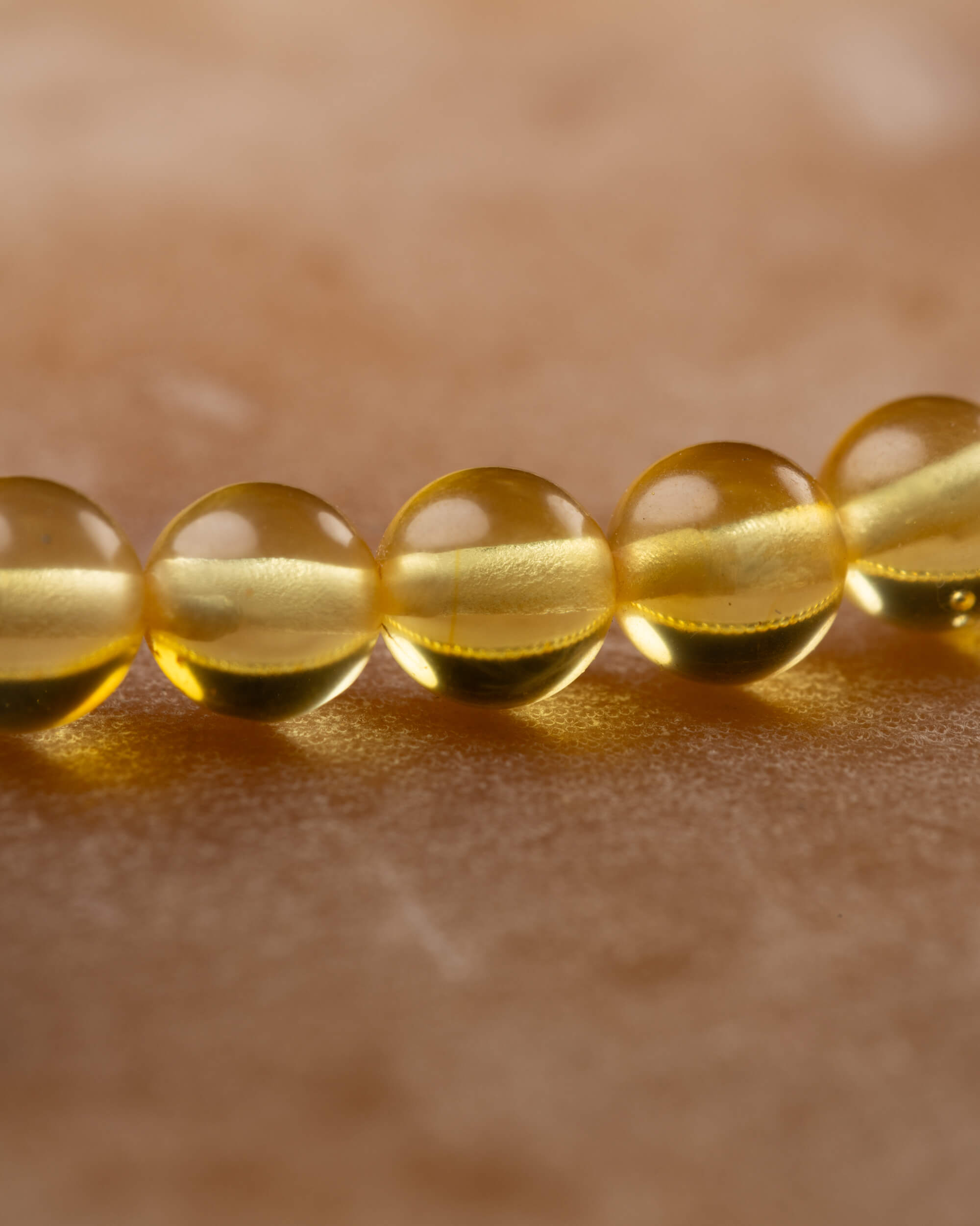 Pulsera de Ámbar Natural 4 mm - Calidez y Protección