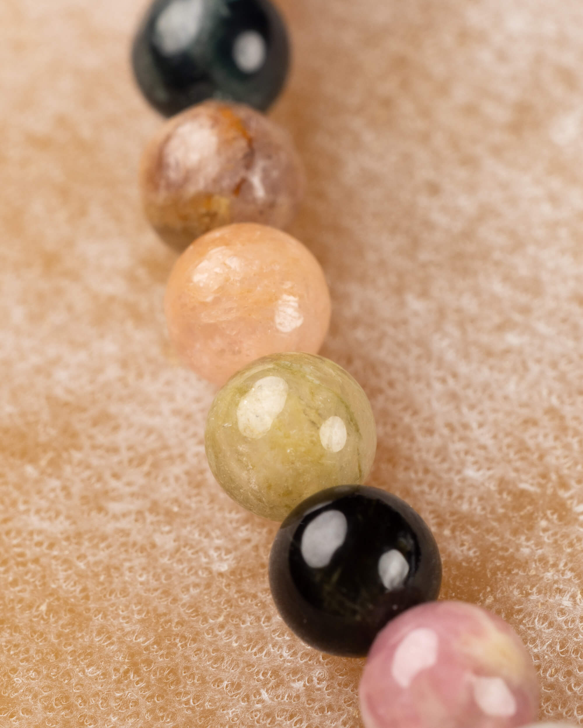 Pulsera de Turmalina Multicolor (4 mm)