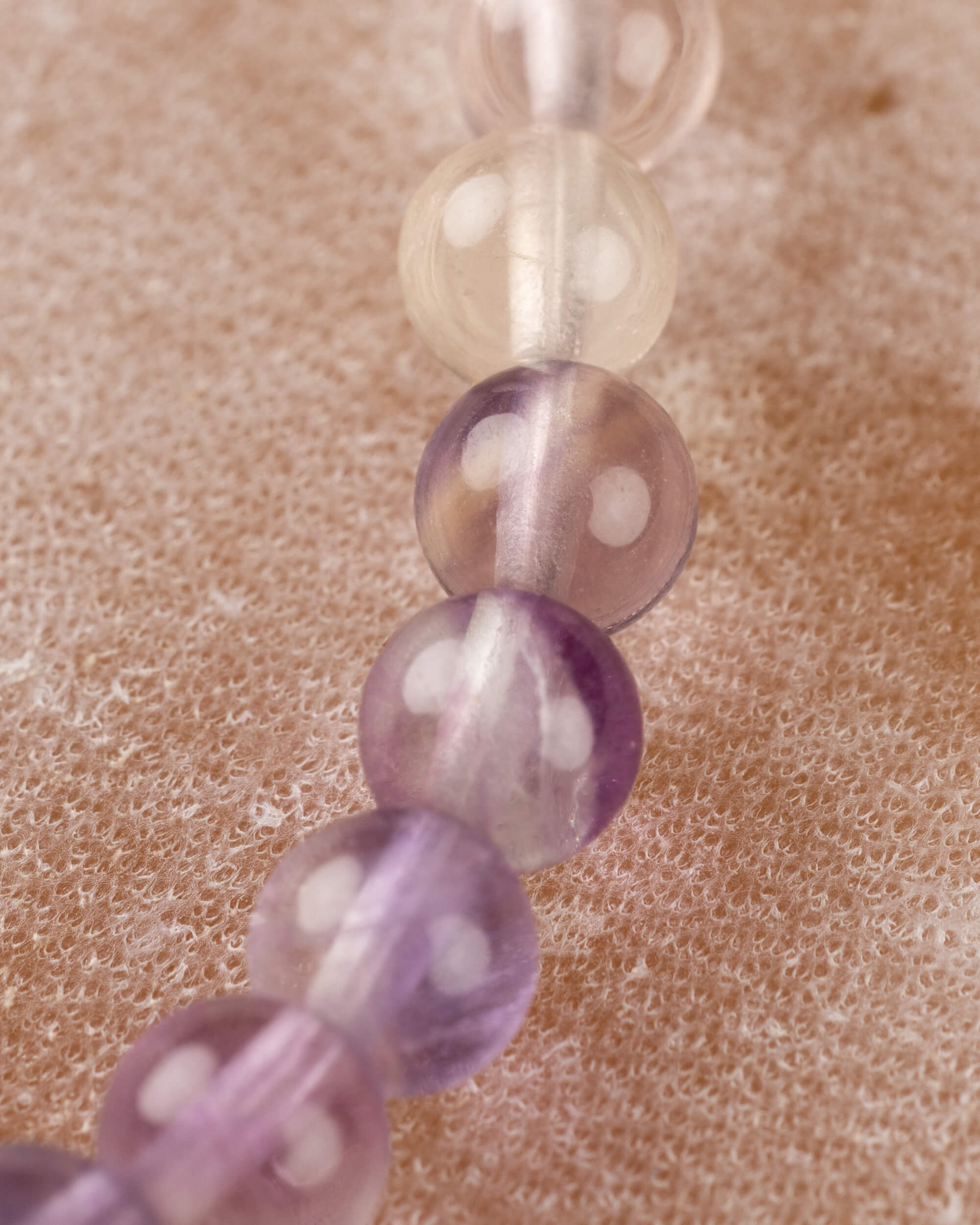 Pulsera de Fluorita Arcoíris 4 mm - Orden y Claridad (Degradado)