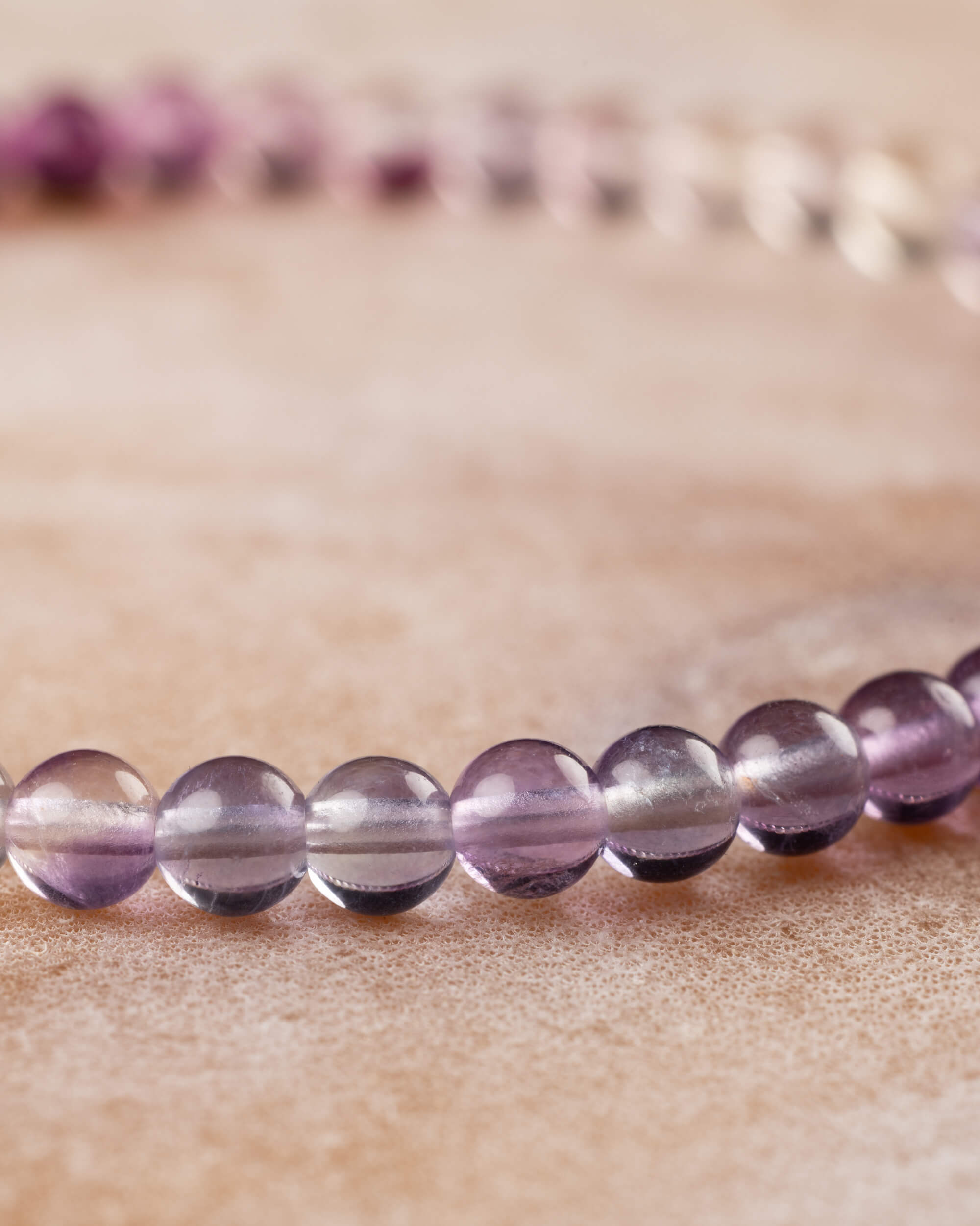 Pulsera de Fluorita Arcoíris 4 mm - Orden y Claridad (Degradado)