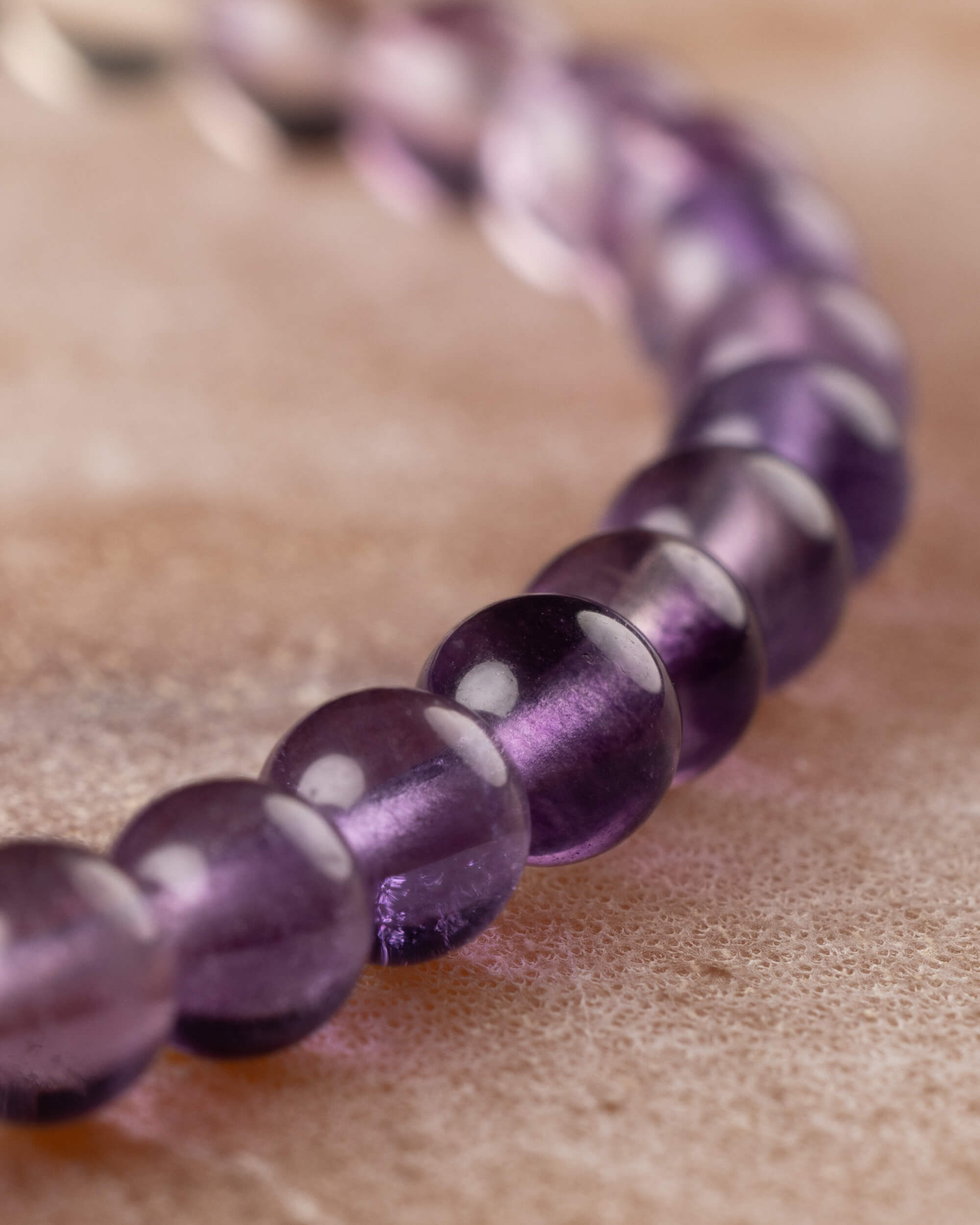 Pulsera de Fluorita Arcoíris 4 mm - Orden y Claridad (Degradado)