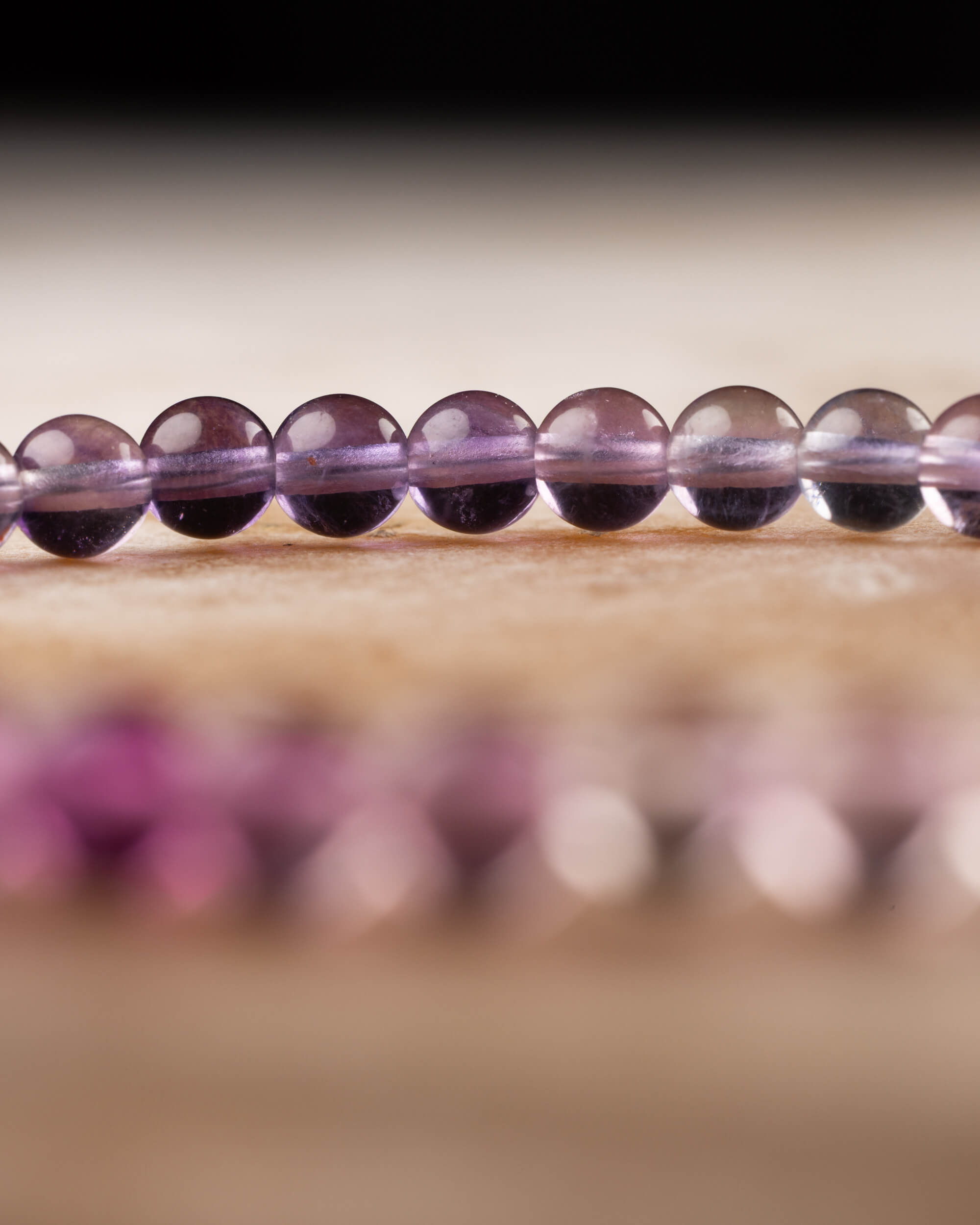 Pulsera de Fluorita Arcoíris 4 mm - Orden y Claridad (Degradado)