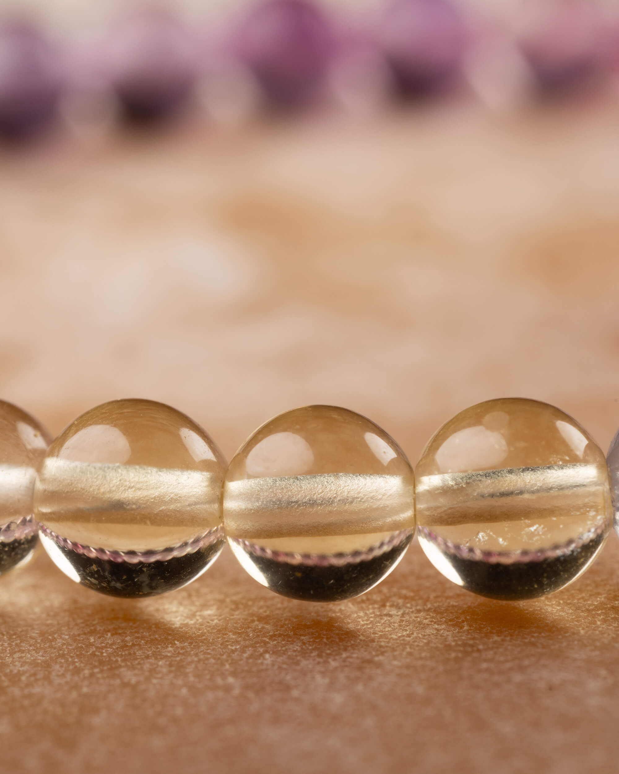 Pulsera de Fluorita Arcoíris 6 mm - Orden y Claridad (Degradado)