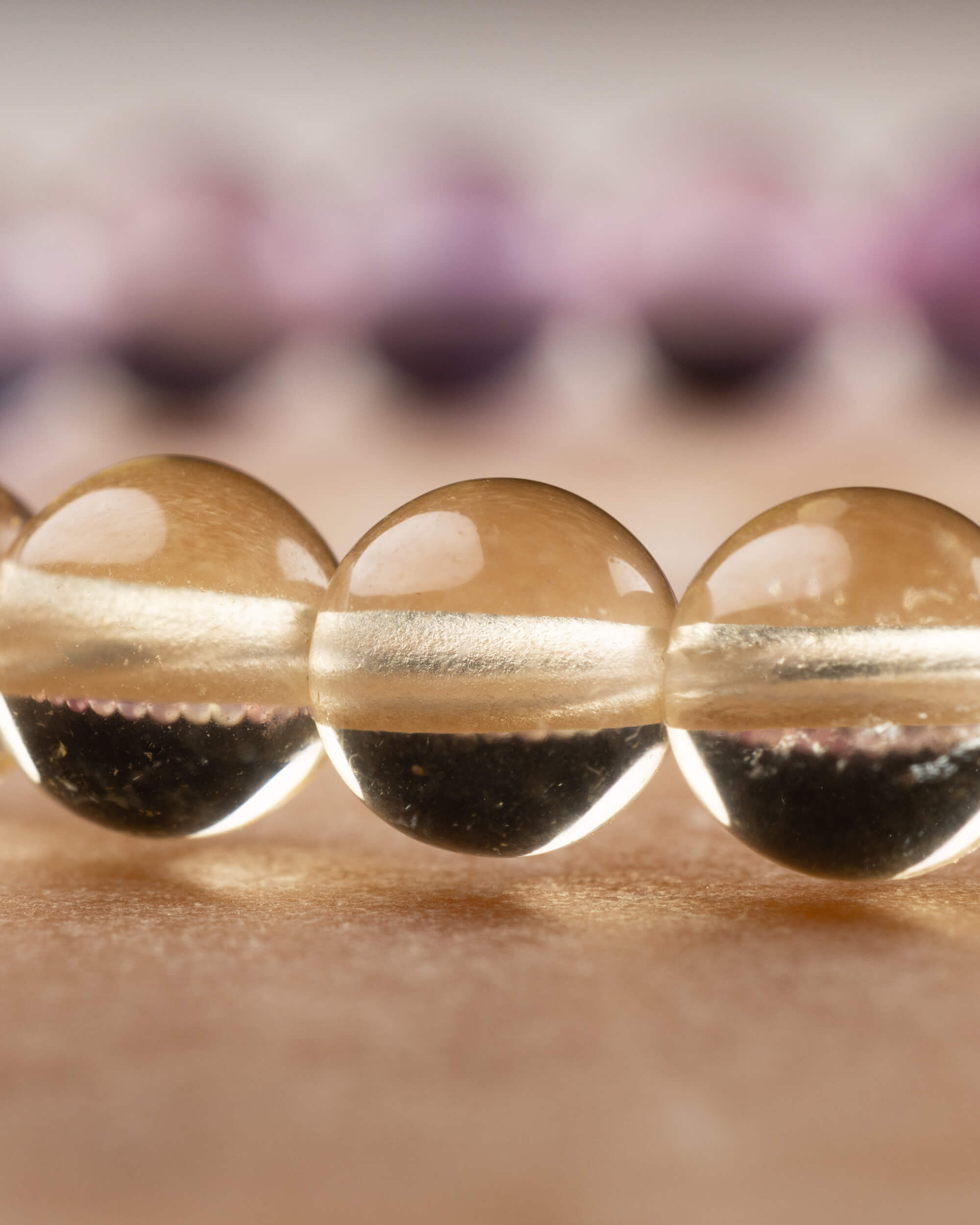 Pulsera de Fluorita Arcoíris 6 mm - Orden y Claridad (Degradado)