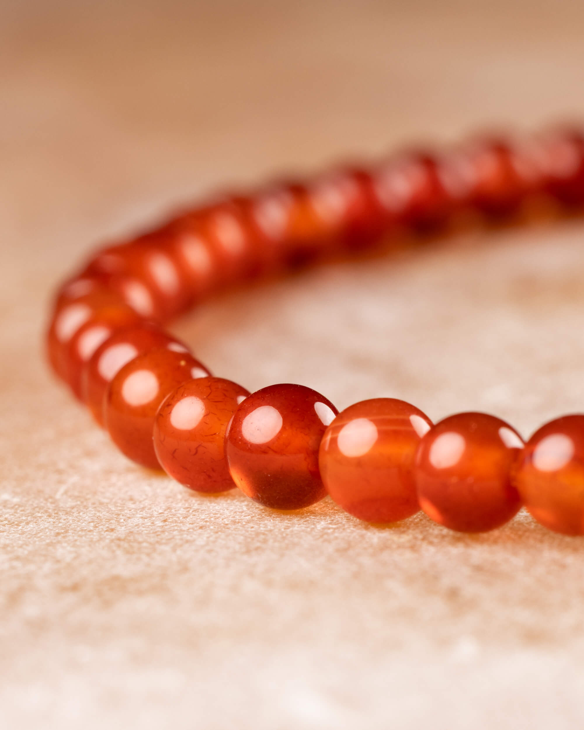 Pulsera de Cornalina (4 mm)