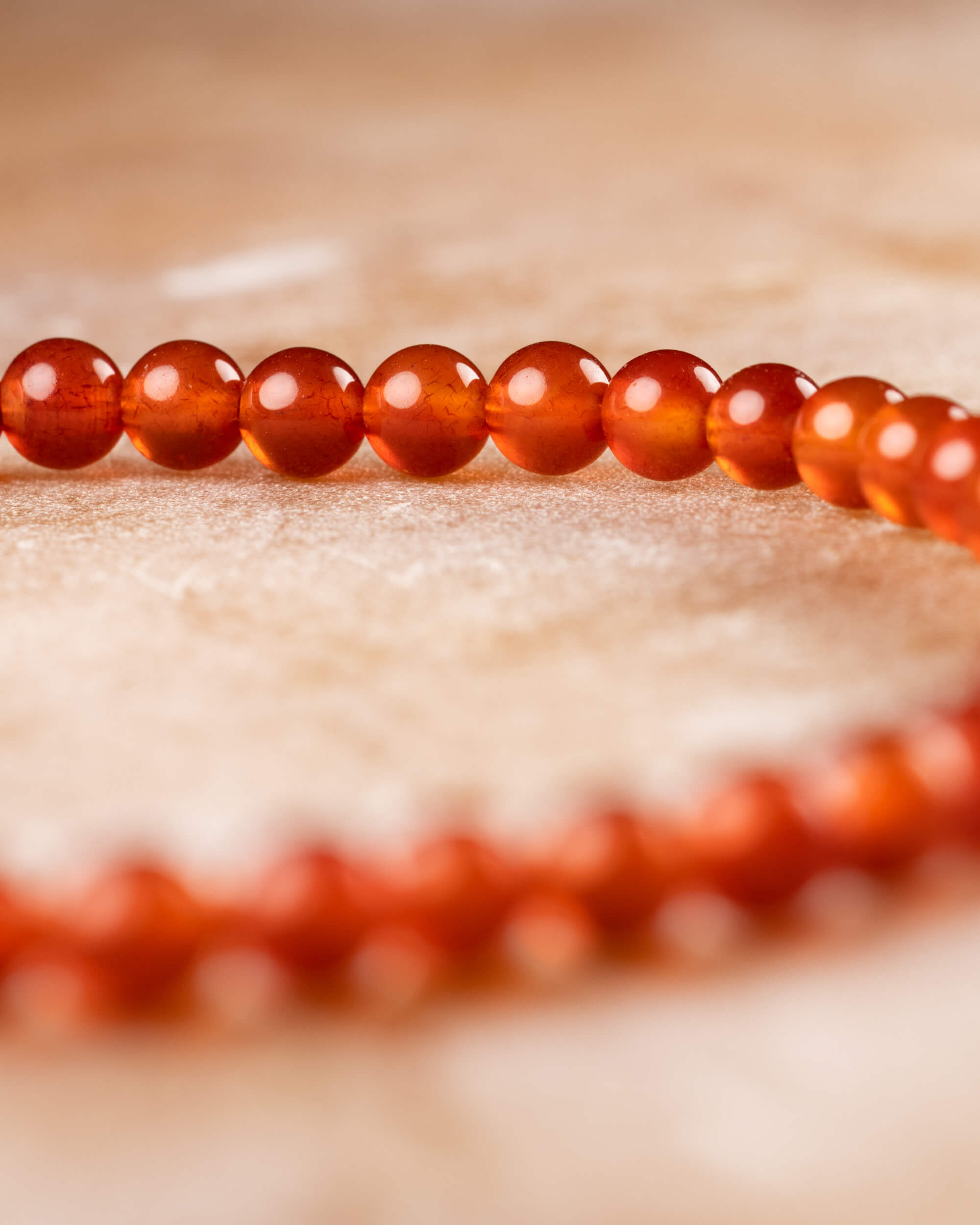 Pulsera de Cornalina (4 mm)