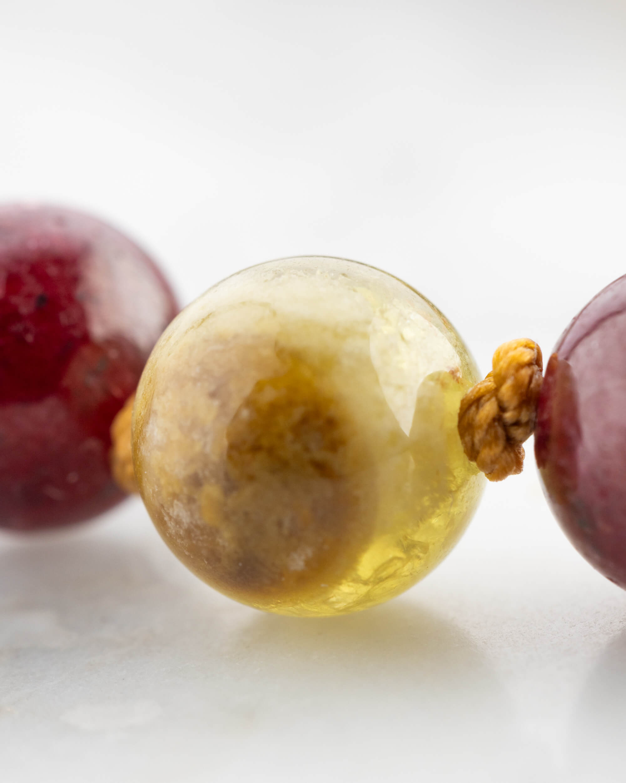 Japa Mala "Centro Encendido" 108 Cuentas - Fuego Encarnado y Visión