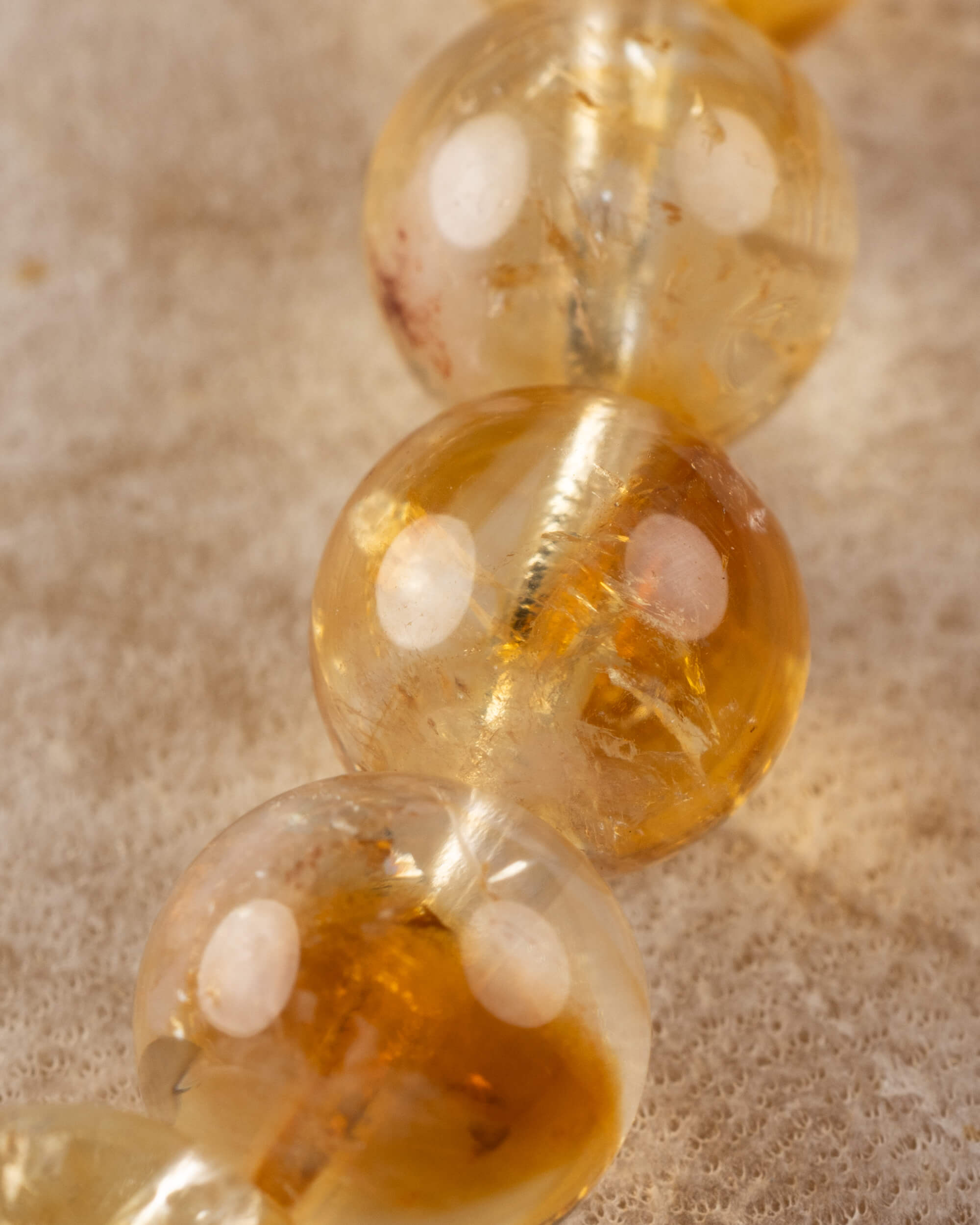 Pulsera de Citrino 8 mm - Voluntad y Claridad