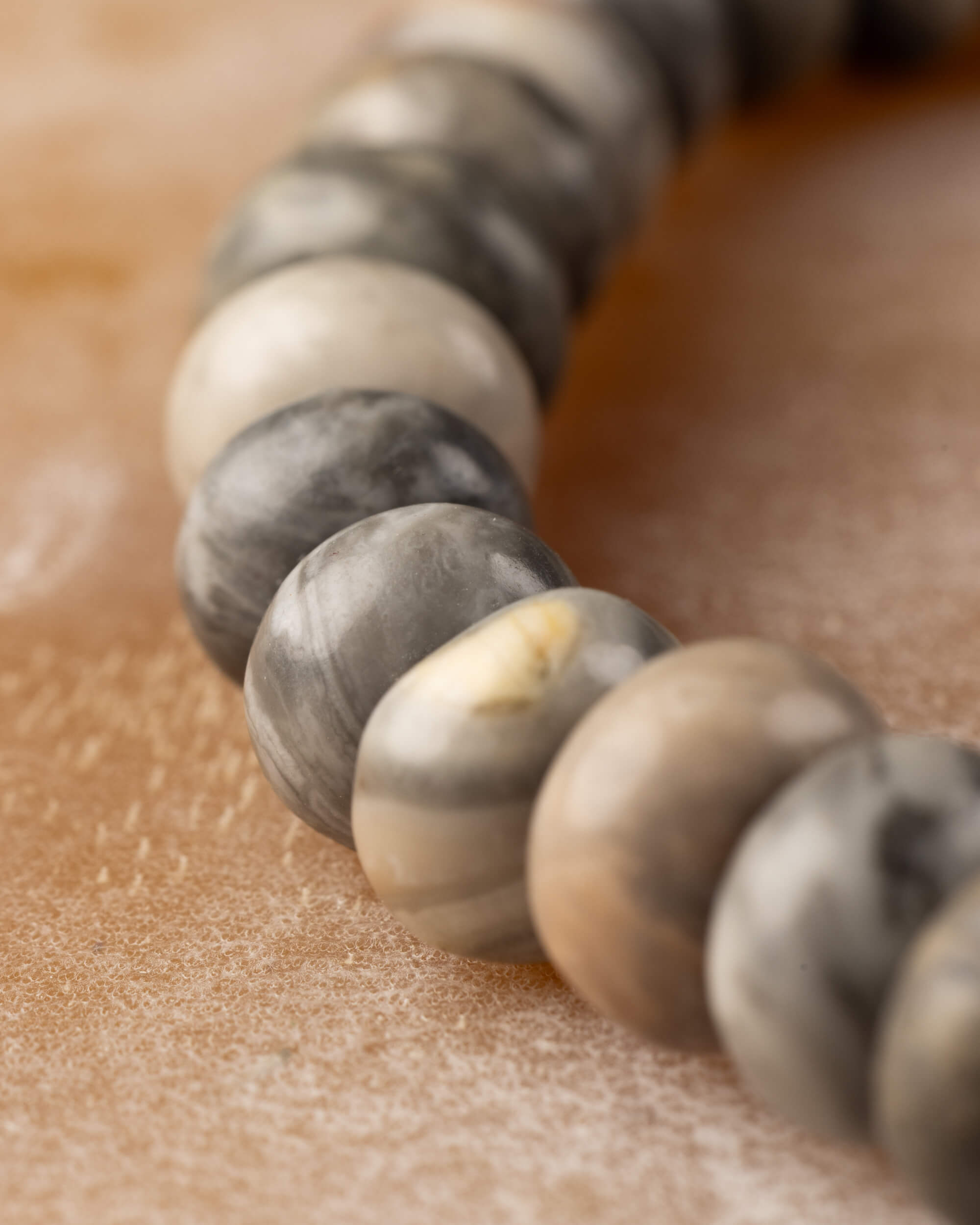 Pulsera de Jaspe Mapa Rondela 5x8 mm - Orientación y Pertenencia