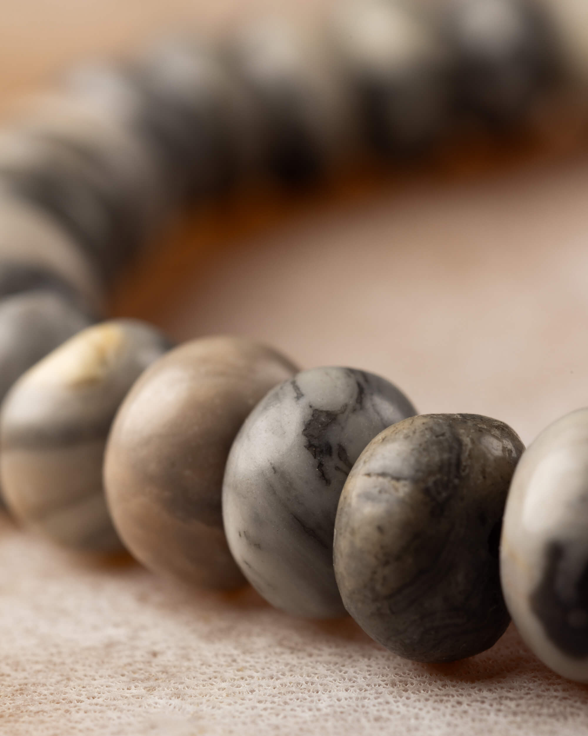 Pulsera de Jaspe Mapa Rondela 5x8 mm - Orientación y Pertenencia