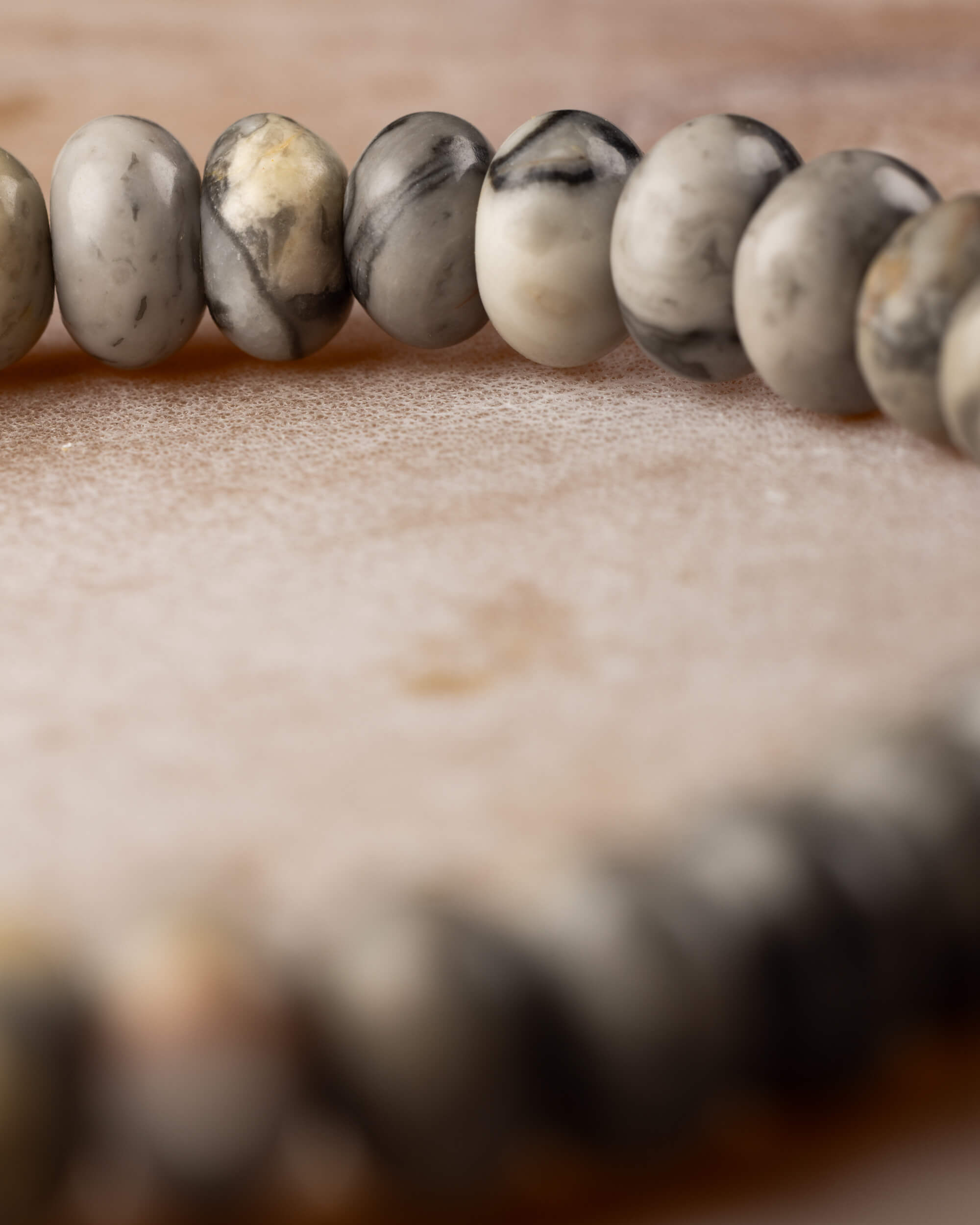 Pulsera de Jaspe Mapa Rondela 5x8 mm - Orientación y Pertenencia