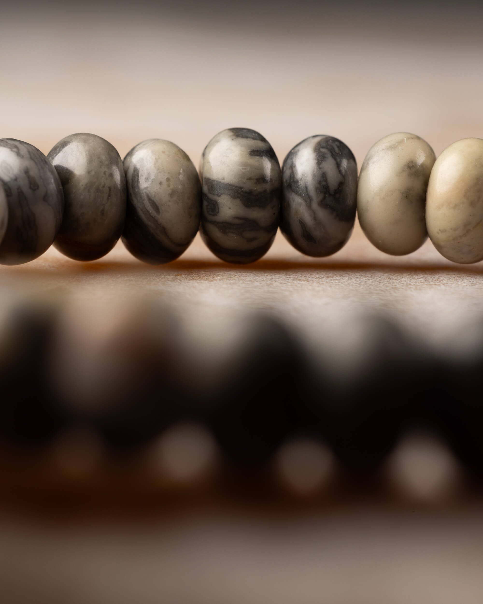 Pulsera de Jaspe Mapa Rondela 5x8 mm - Orientación y Pertenencia