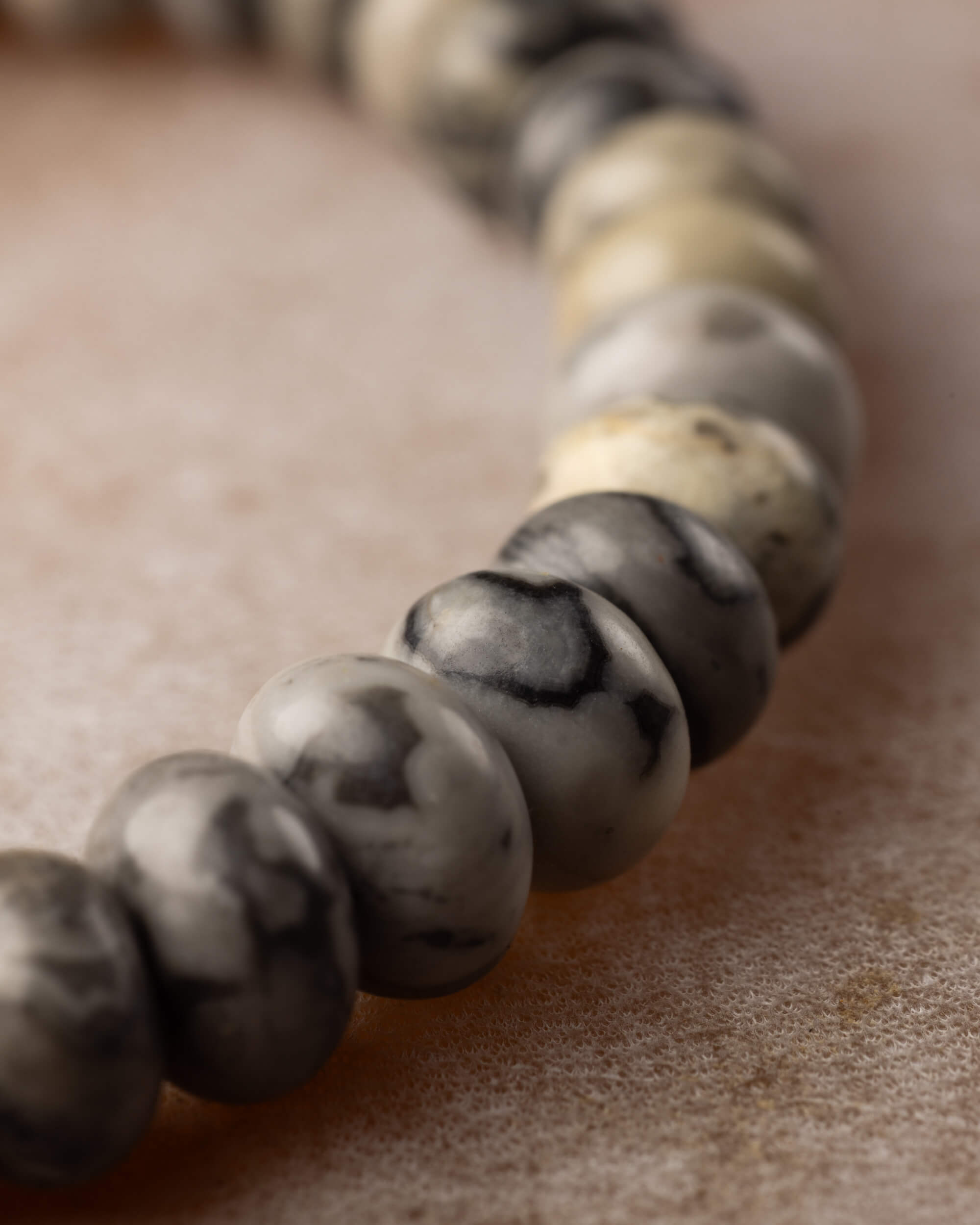 Pulsera de Jaspe Mapa Rondela 5x8 mm - Orientación y Pertenencia